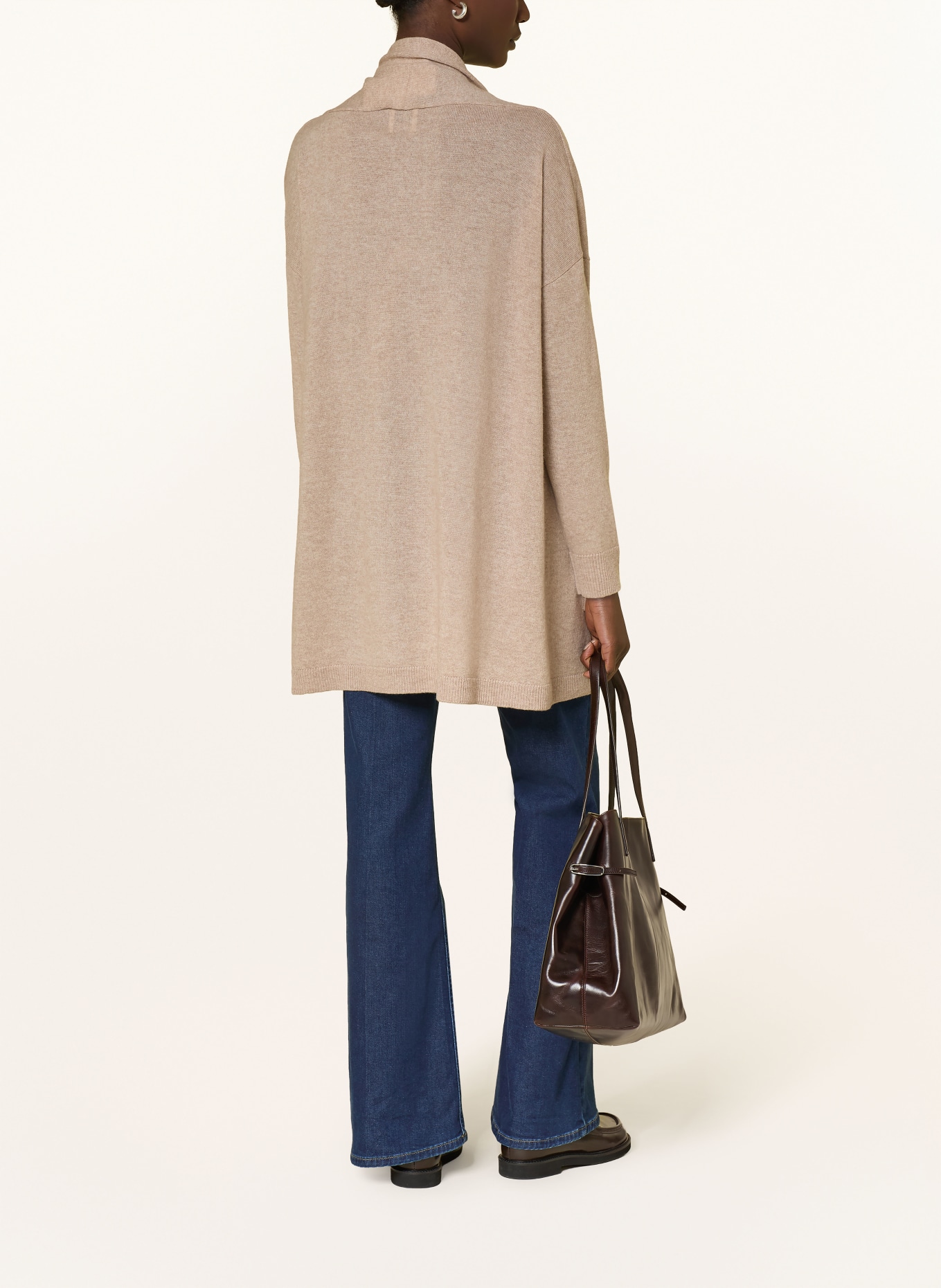 ALLUDE Strickhülle mit Cashmere: BEIGE