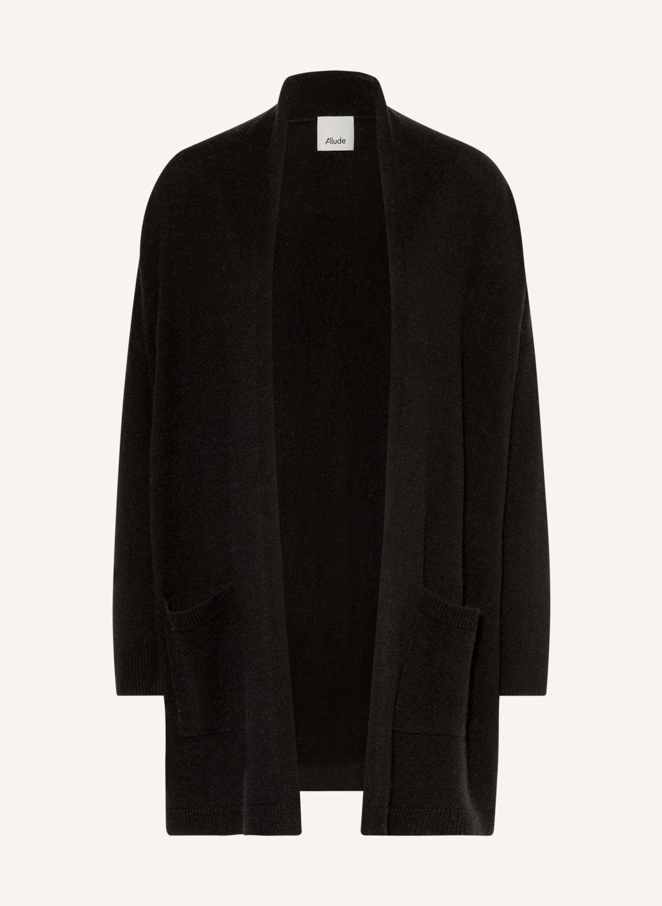 ALLUDE Strickhülle mit Cashmere: SCHWARZ