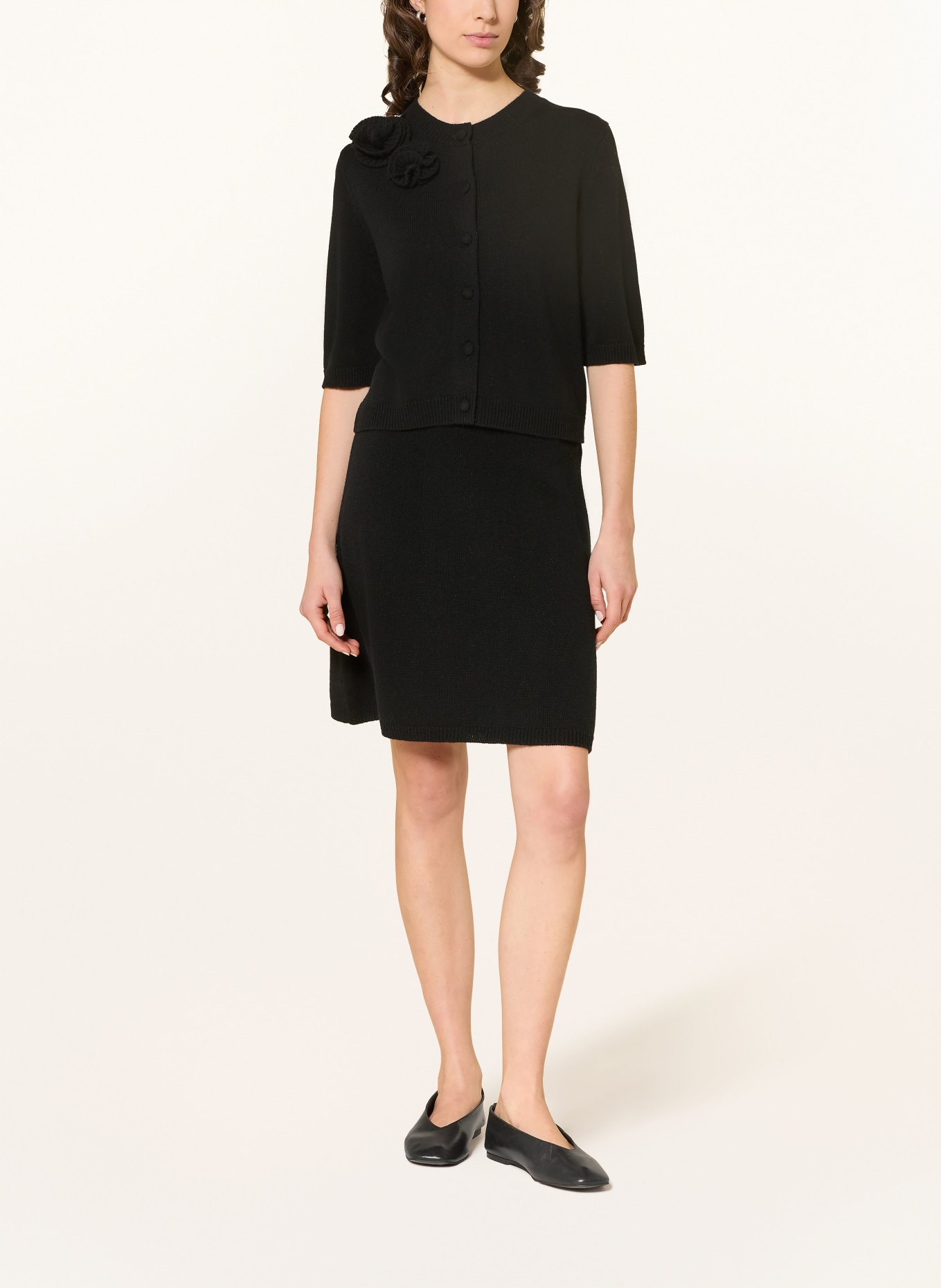 ALLUDE Cashmere cardigan: DARK BLUE