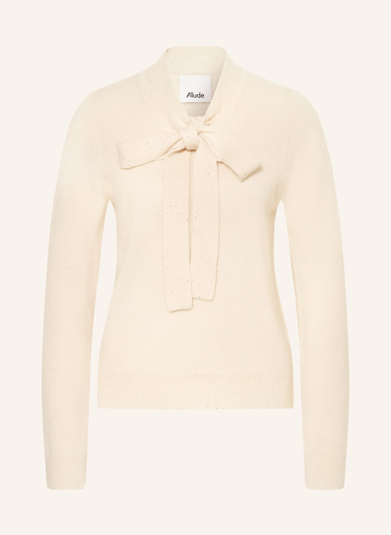 ALLUDE Pullover mit Cashmere und Seide: CREME
