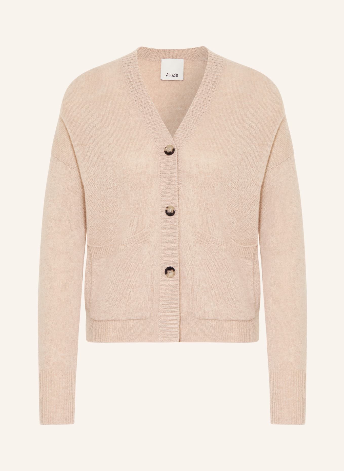 ALLUDE Sweter z kaszmiru: BEŻOWY