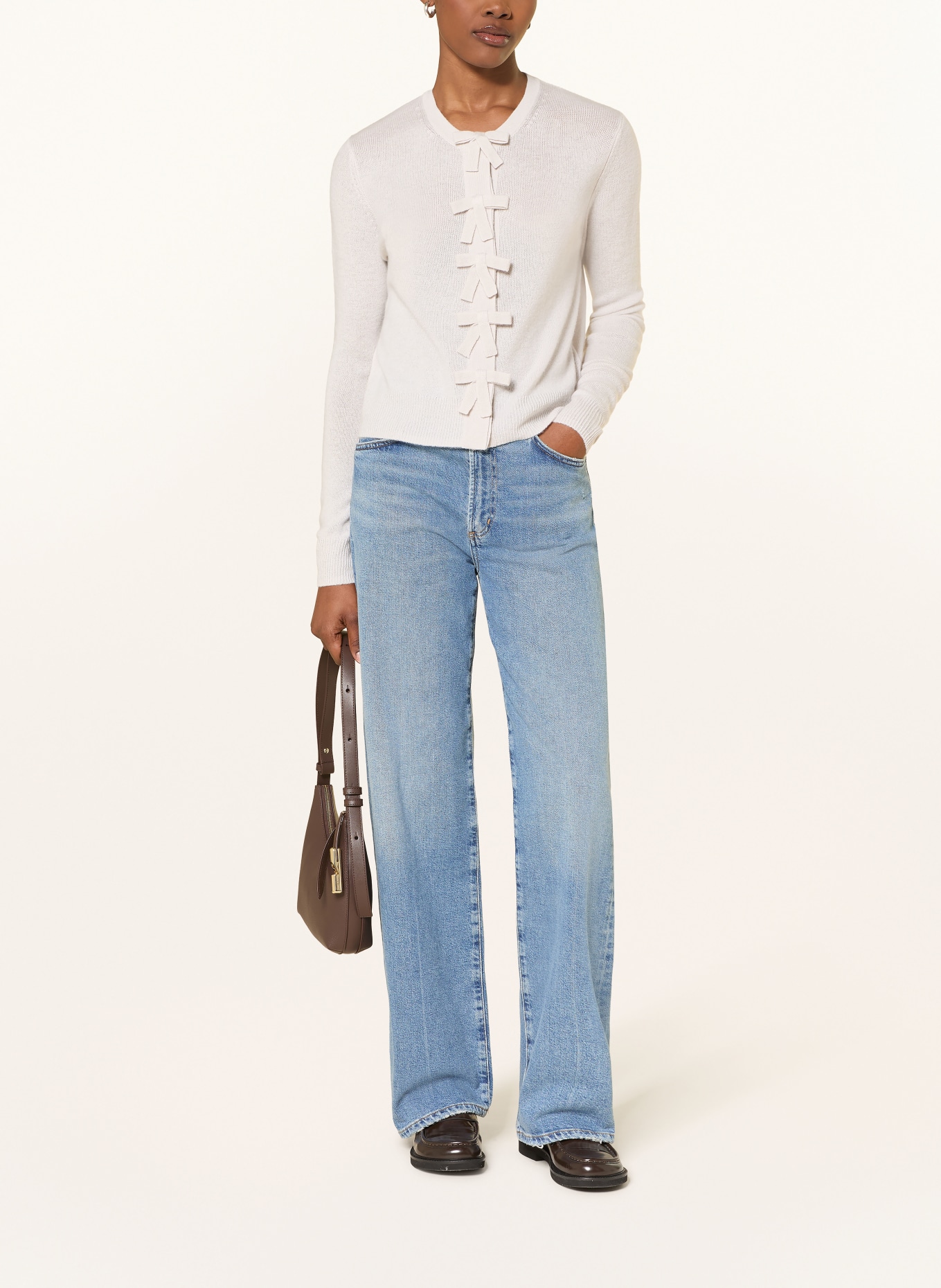 ALLUDE Sweter z kaszmiru: JASNOCZARY