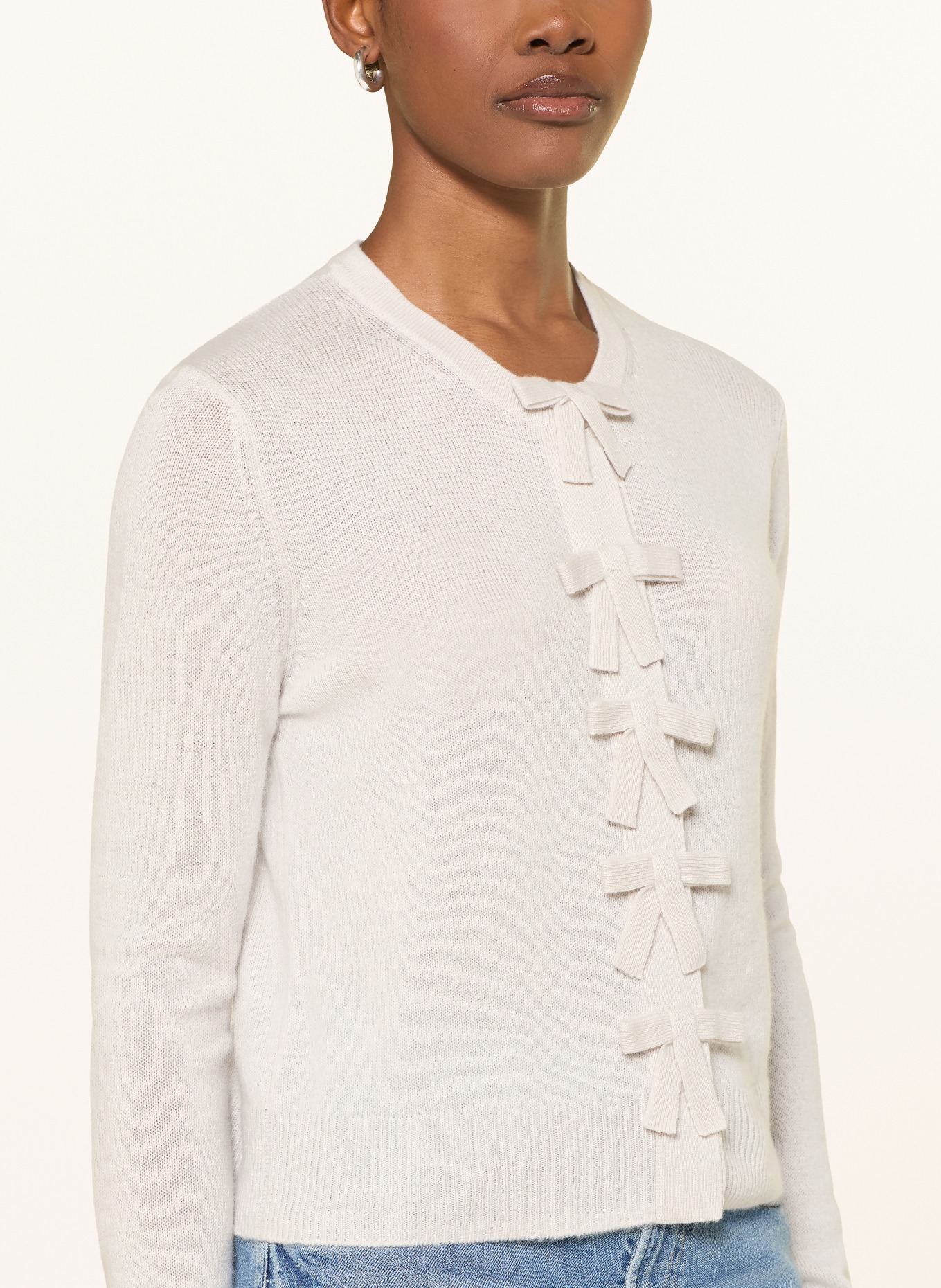 ALLUDE Sweter z kaszmiru: JASNOCZARY