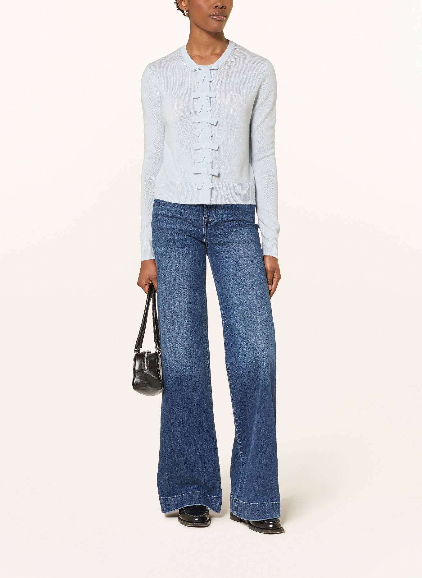 ALLUDE Sweter z kaszmiru: JASNONIEBIESKI