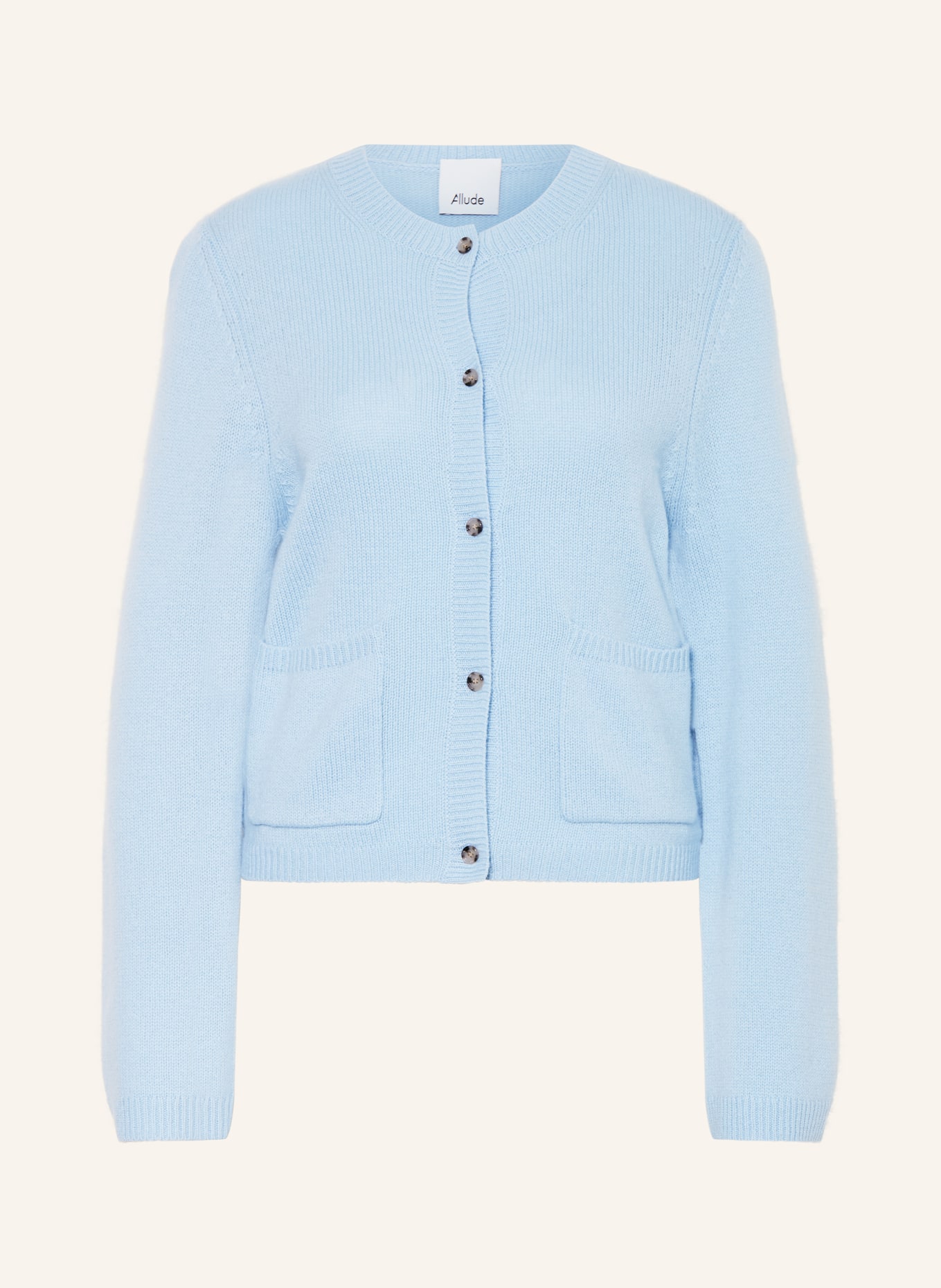 ALLUDE Sweter z kaszmiru: JASNONIEBIESKI