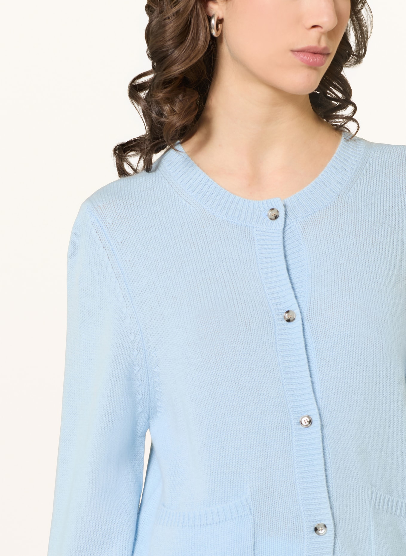 ALLUDE Sweter z kaszmiru: JASNONIEBIESKI