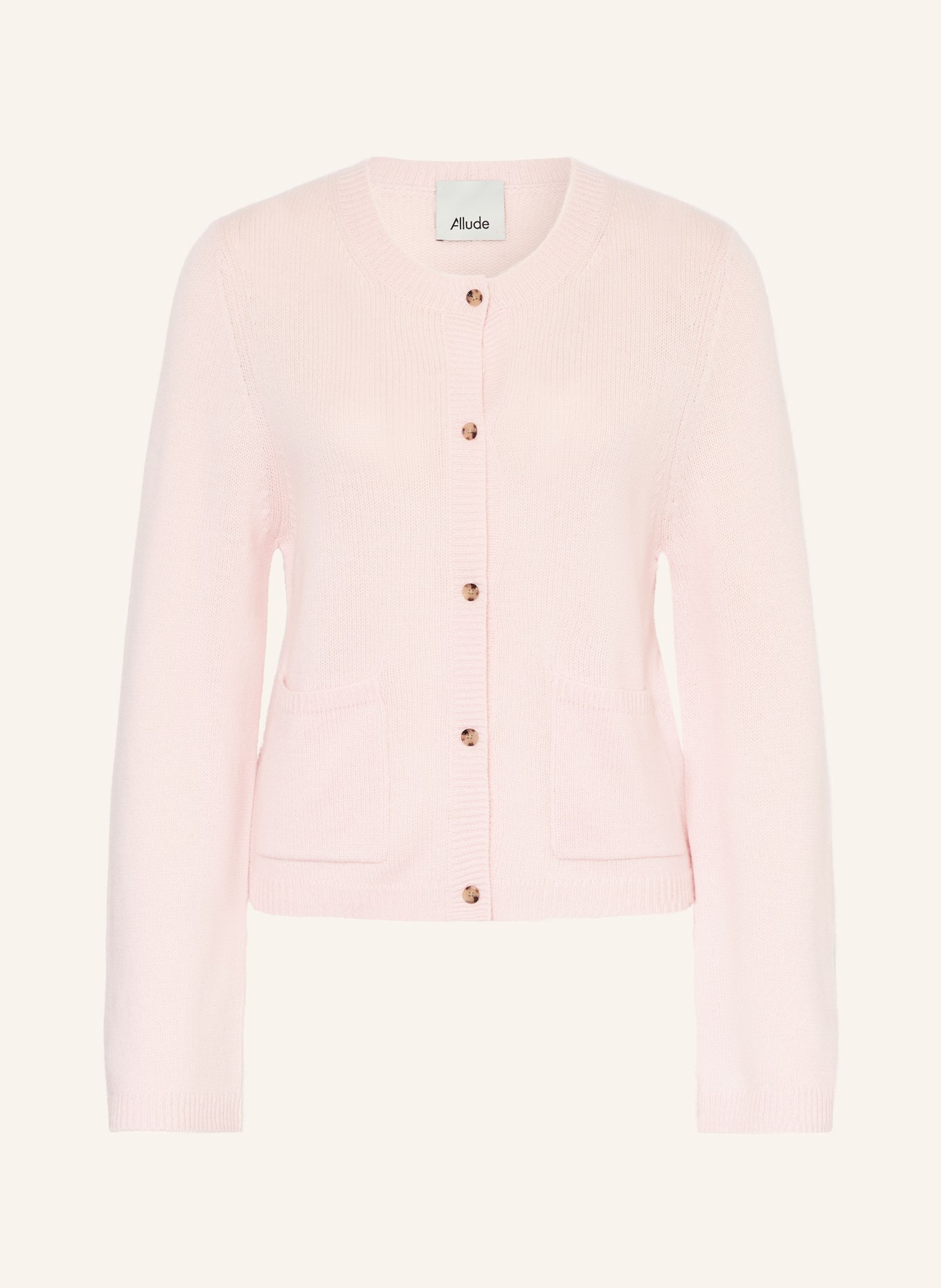 ALLUDE Sweter z kaszmiru: JASNORÓŻOWY