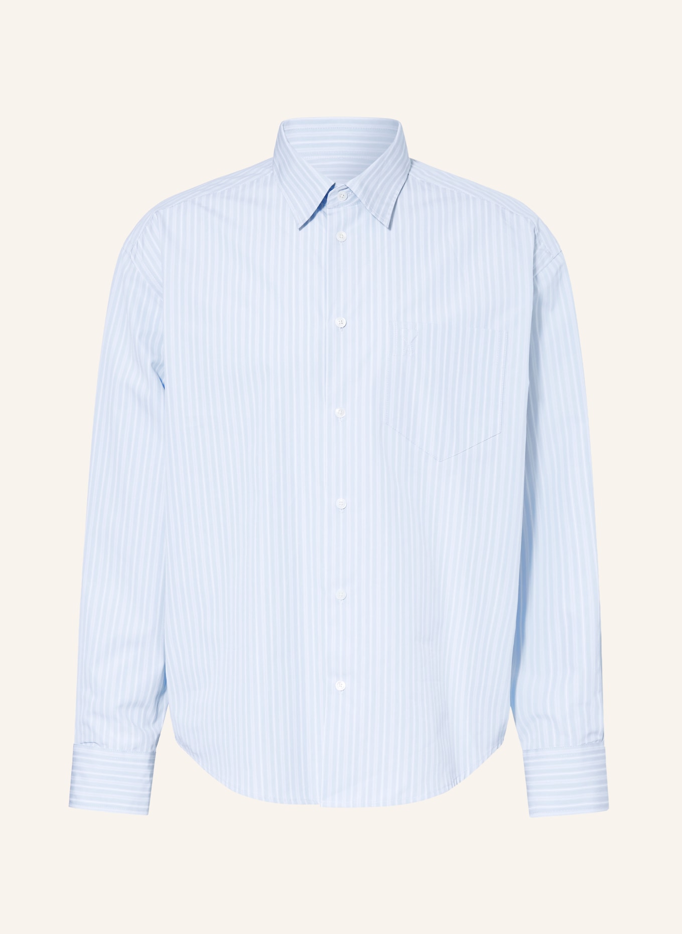 AMI PARIS Koszula o prostym kroju: JASNONIEBIESKI / BIAŁY