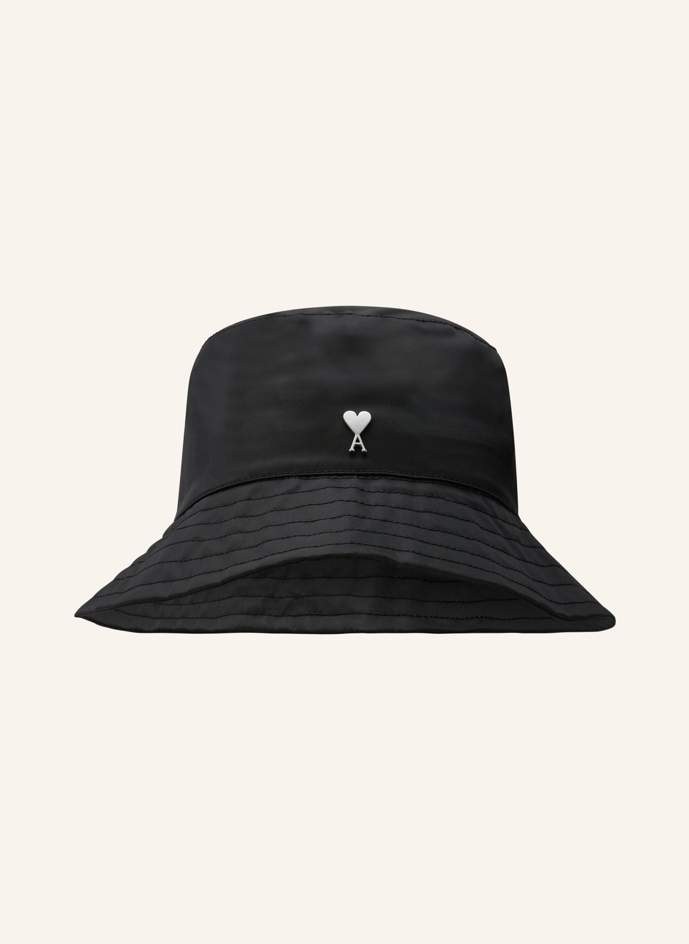 AMI PARIS Klobouk s krempou: ČERNÁ