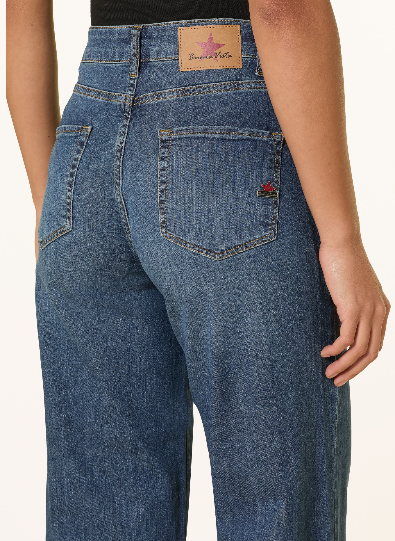 Buena Vista Wide Leg Jeans: 8060 dark stone