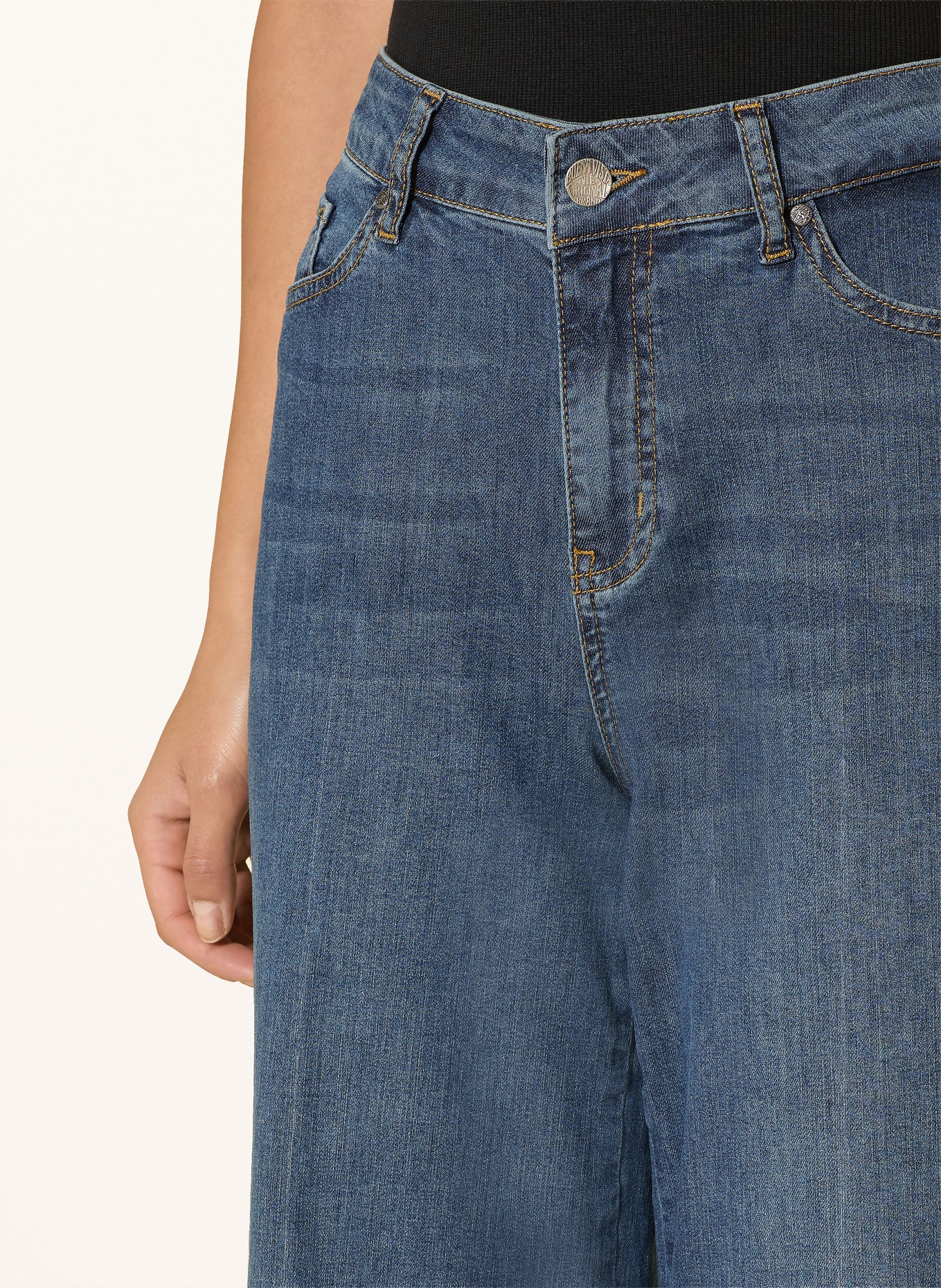 Buena Vista Wide Leg Jeans: 8060 dark stone