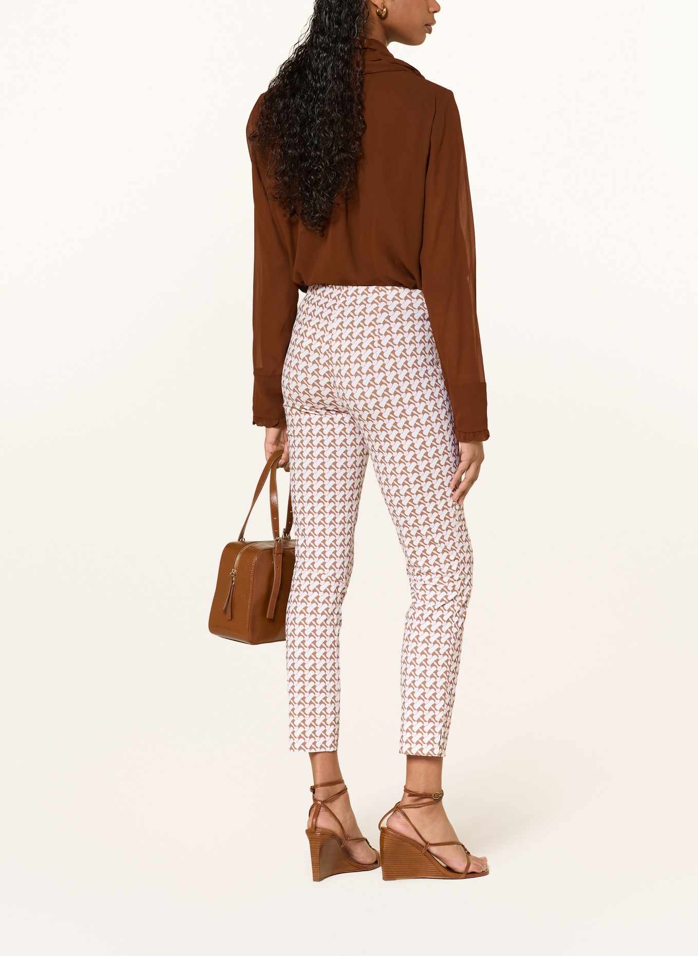 SEDUCTIVE 7/8-Hose SABRINA aus Jersey: CREME / BRAUN / ROSÉ