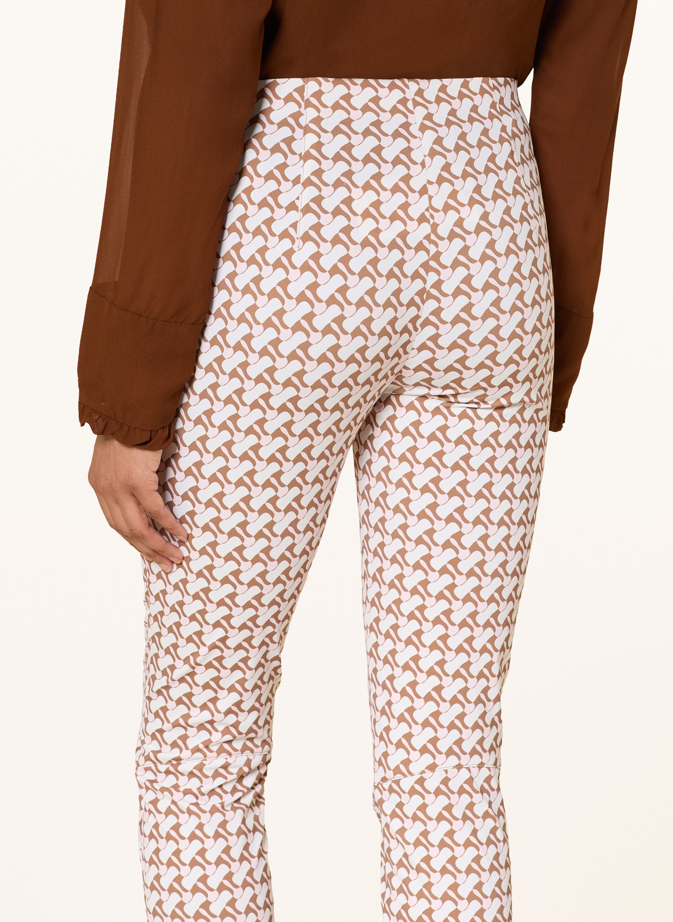 SEDUCTIVE 7/8-Hose SABRINA aus Jersey: CREME / BRAUN / ROSÉ