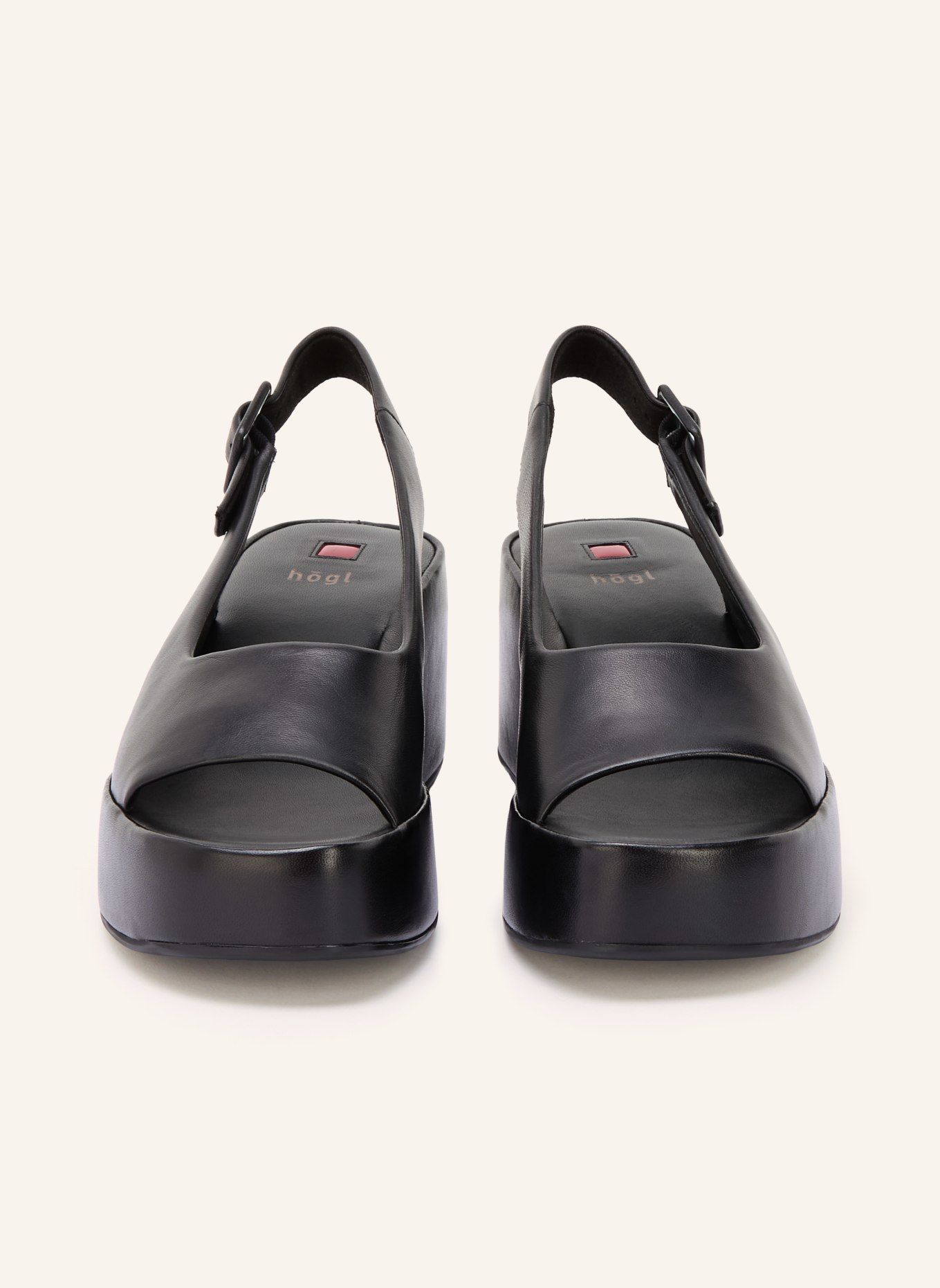 Högl Sandały na płaskiej podeszwie: CZARNY