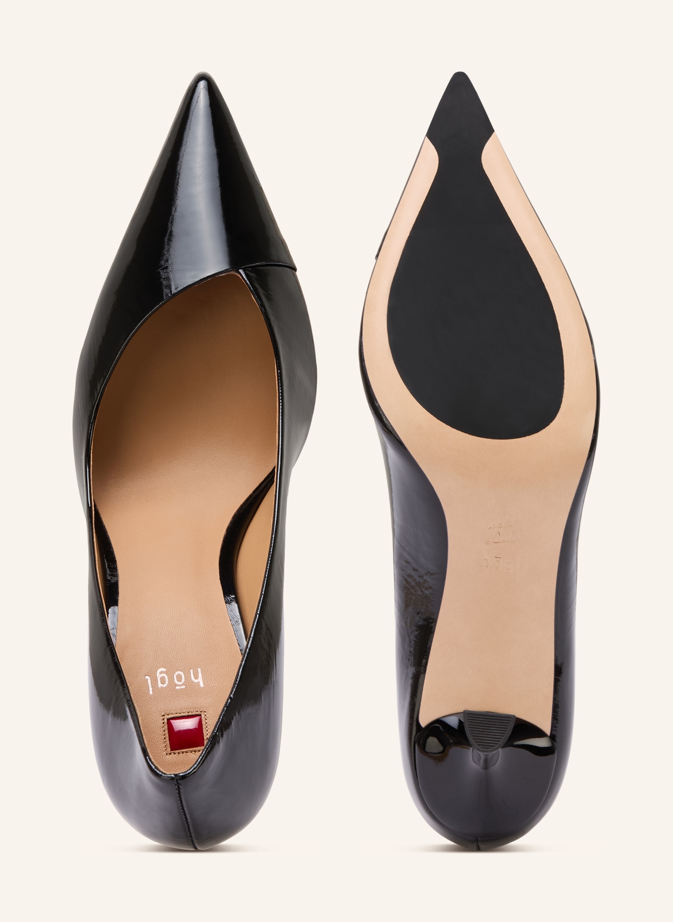 Högl lacquer pumps: BLACK