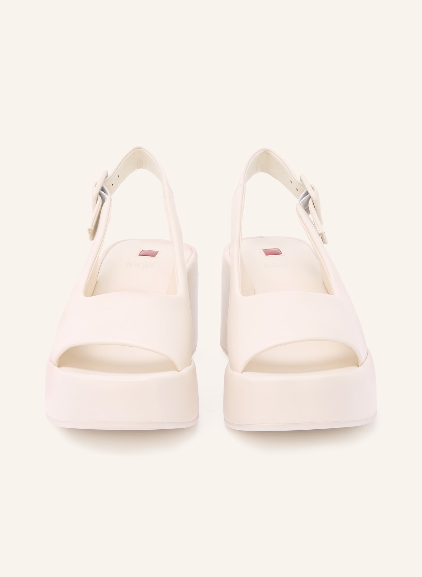 Högl Sandały na płaskiej podeszwie: KREMOWY