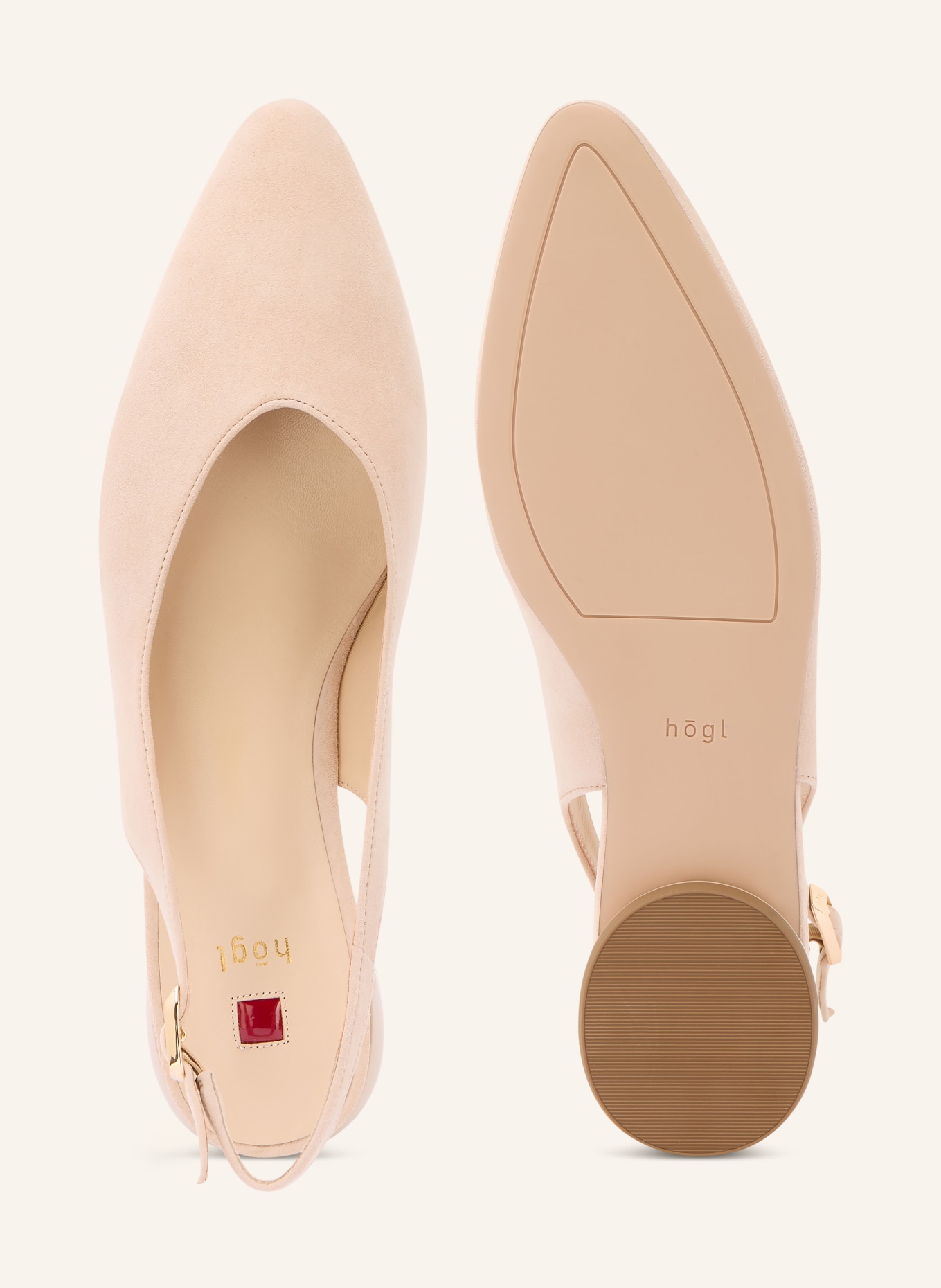 Högl Slingballerinas: BEIGE