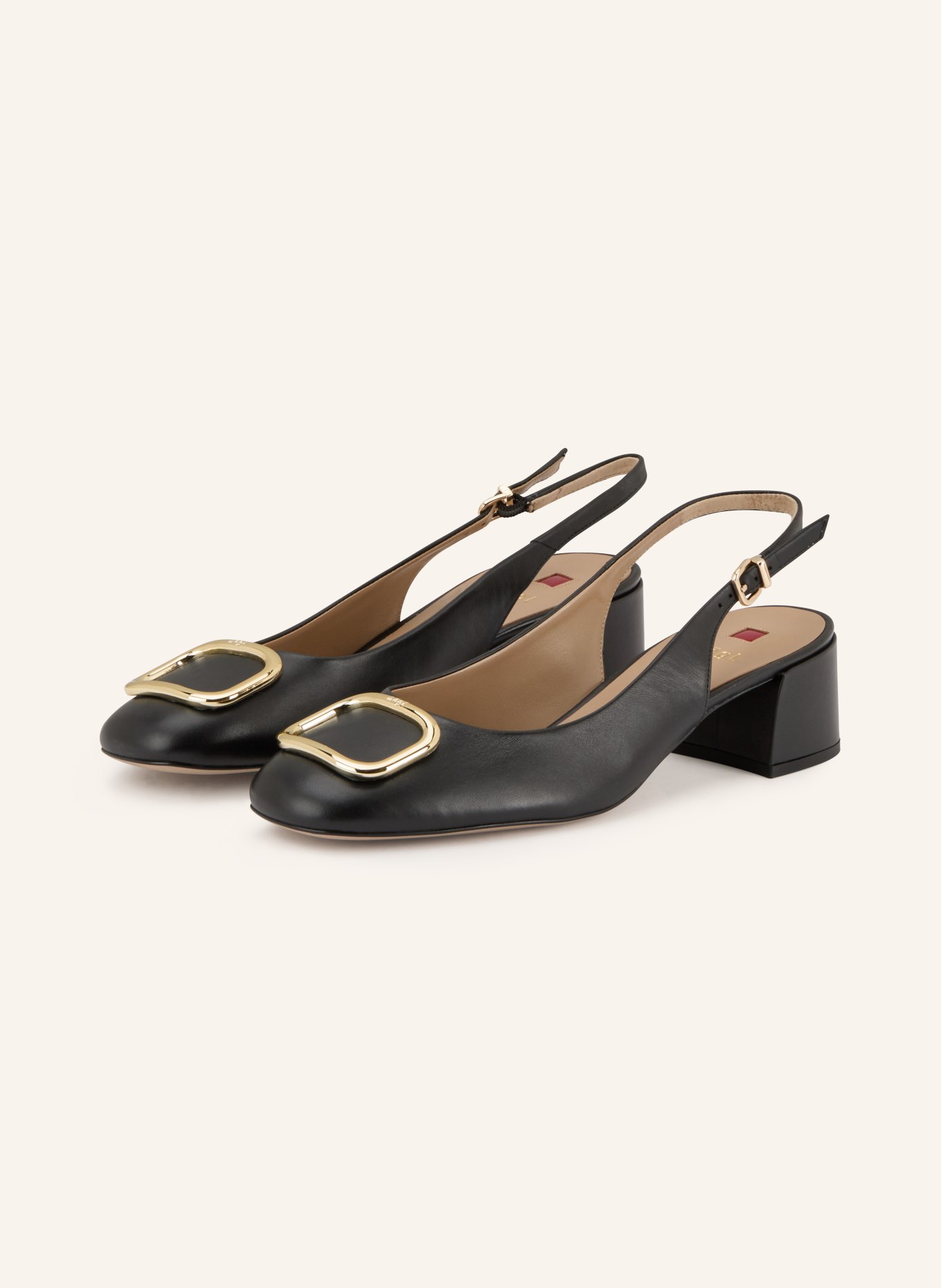 Högl Czółenka typu slingback: CZARNY