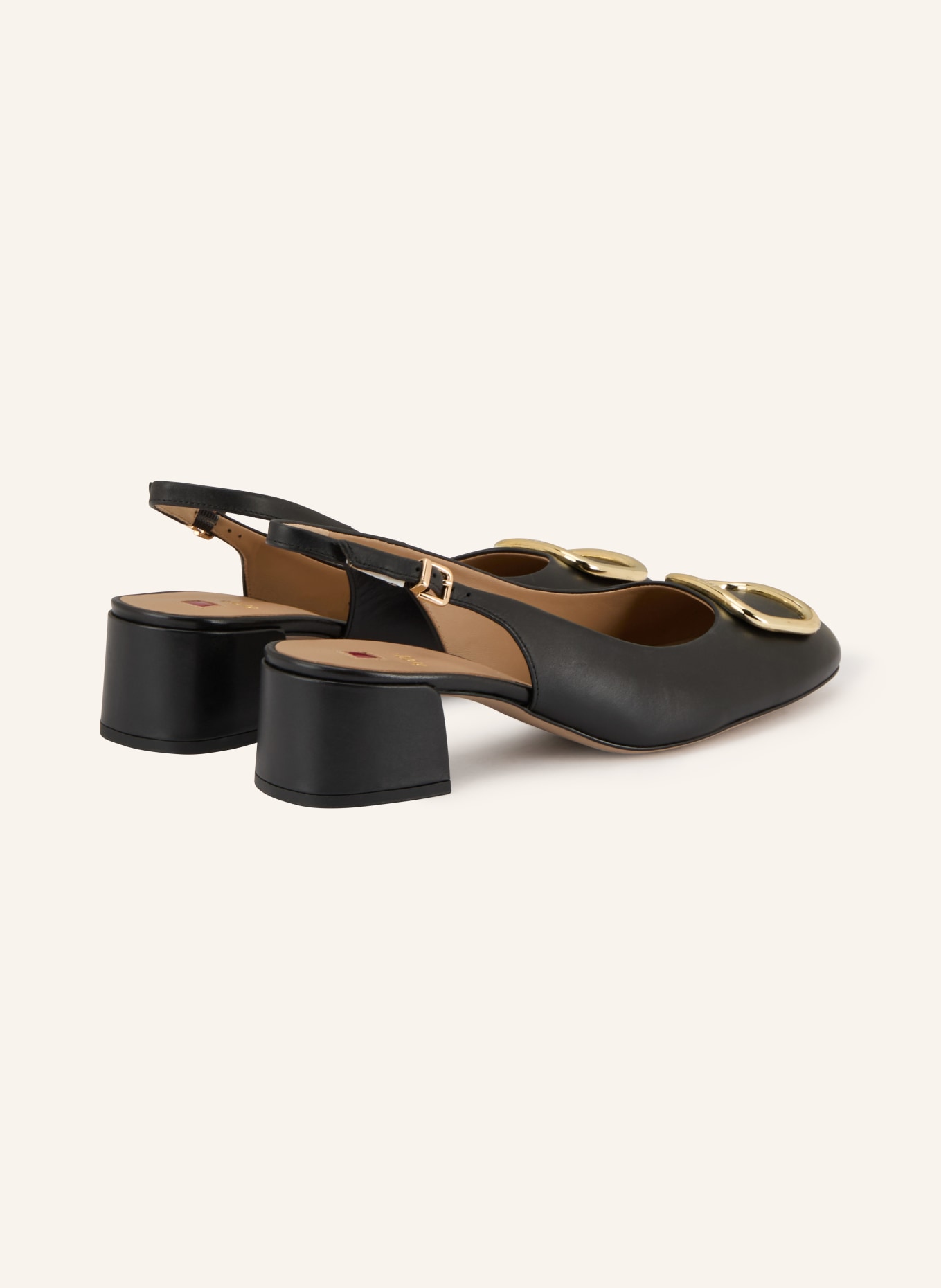 Högl Czółenka typu slingback: CZARNY