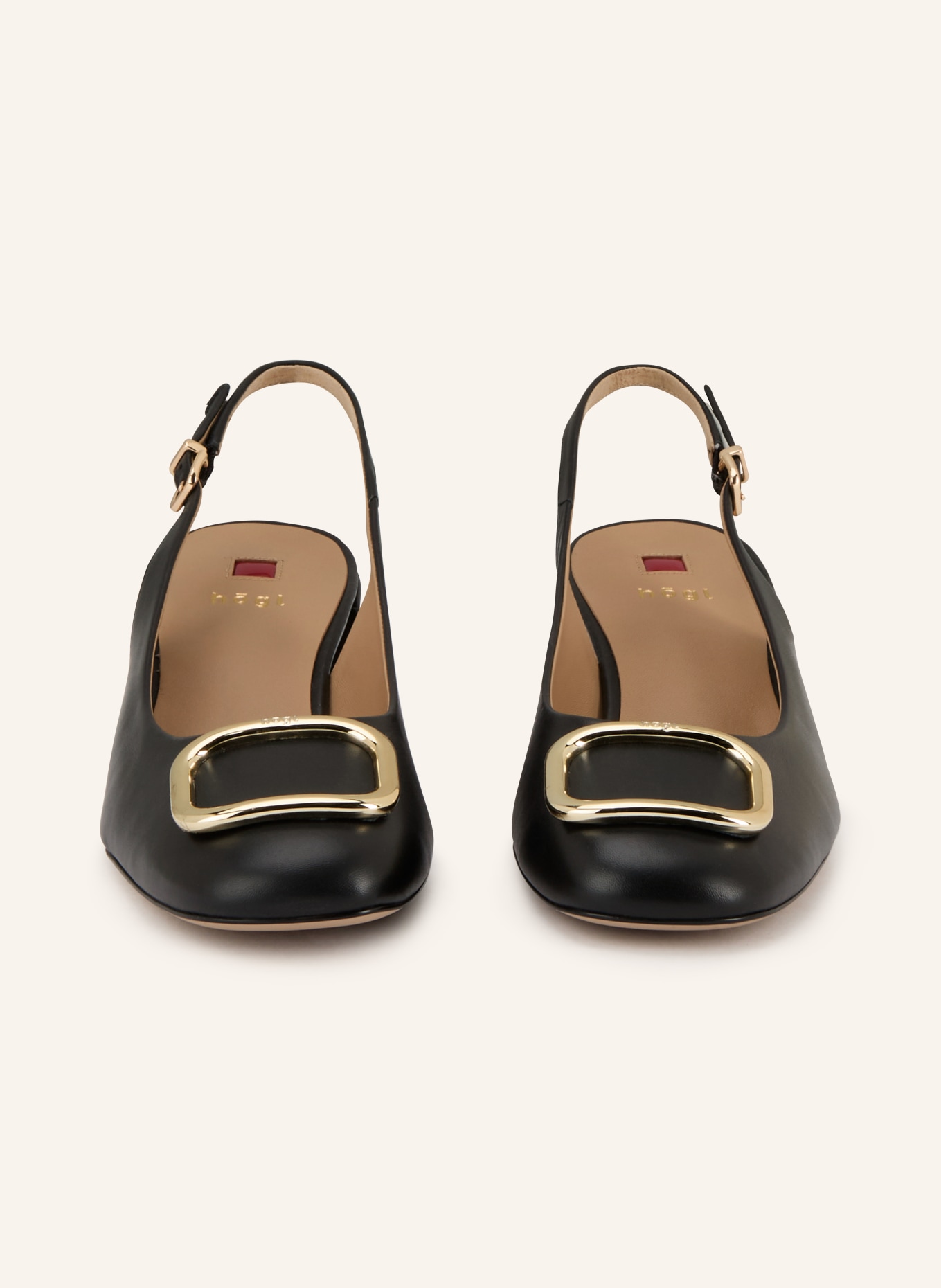 Högl Czółenka typu slingback: CZARNY