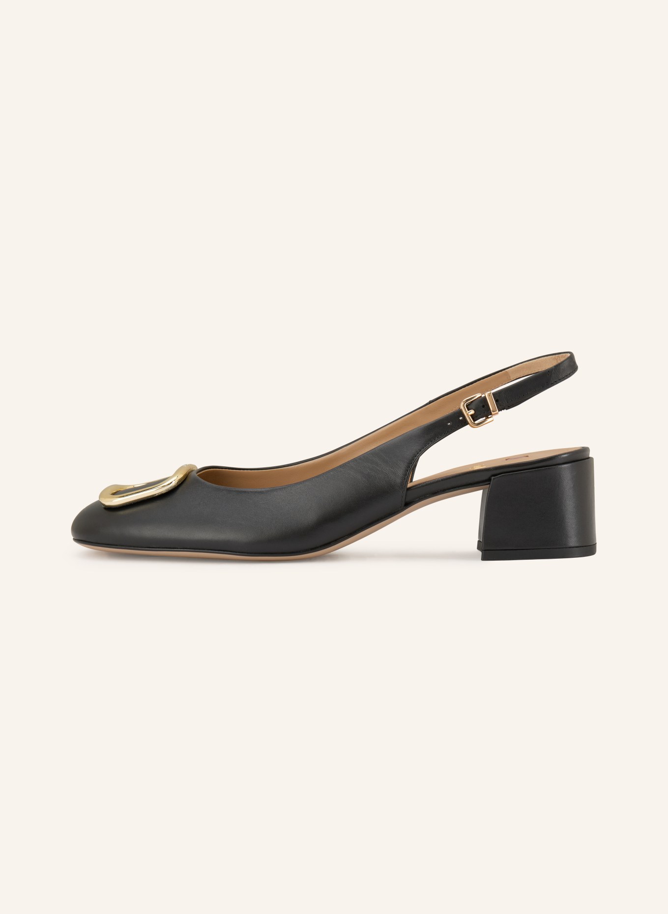 Högl Czółenka typu slingback: CZARNY