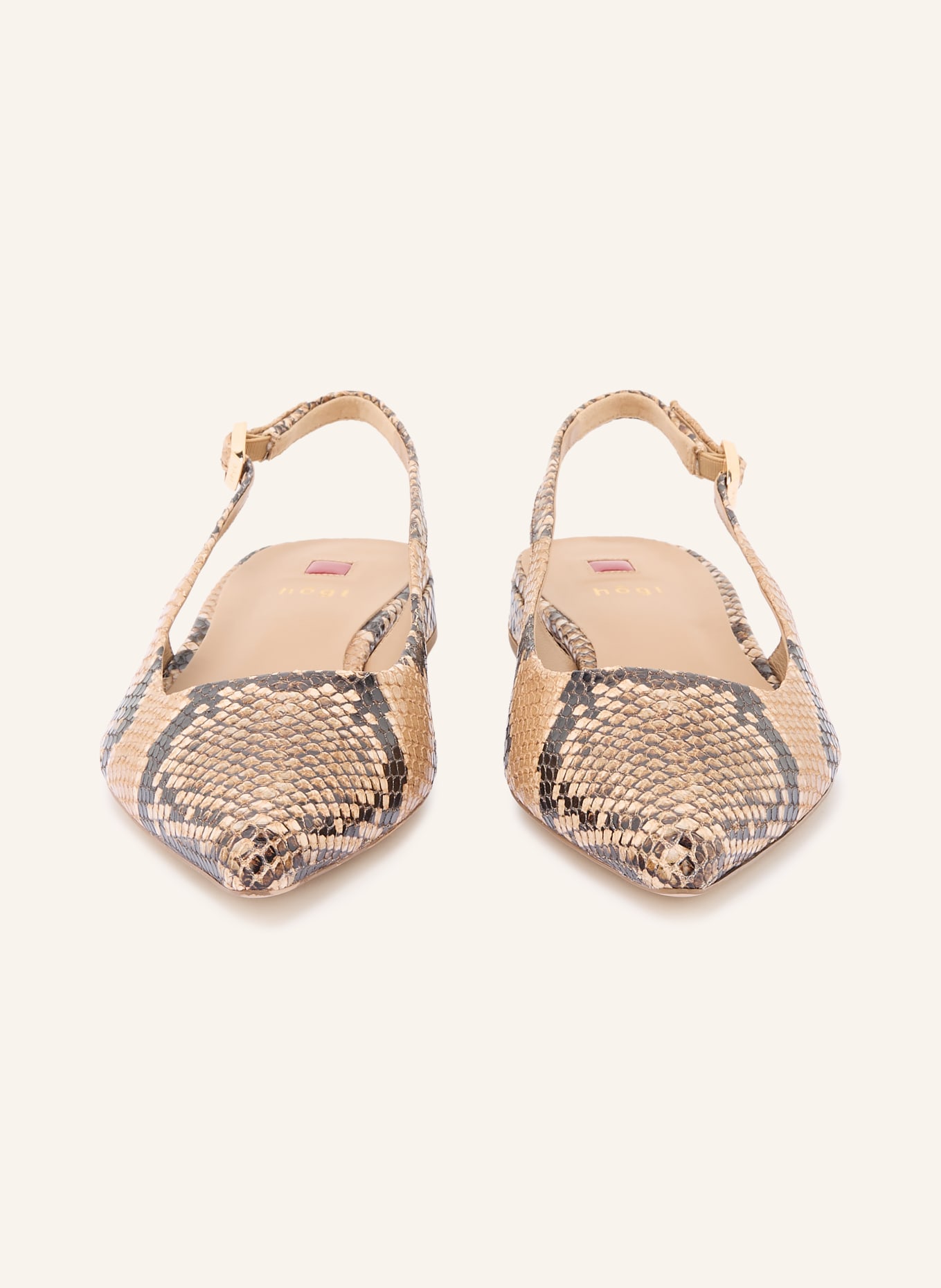 Högl Slingballerinas: CAMEL / SCHWARZ