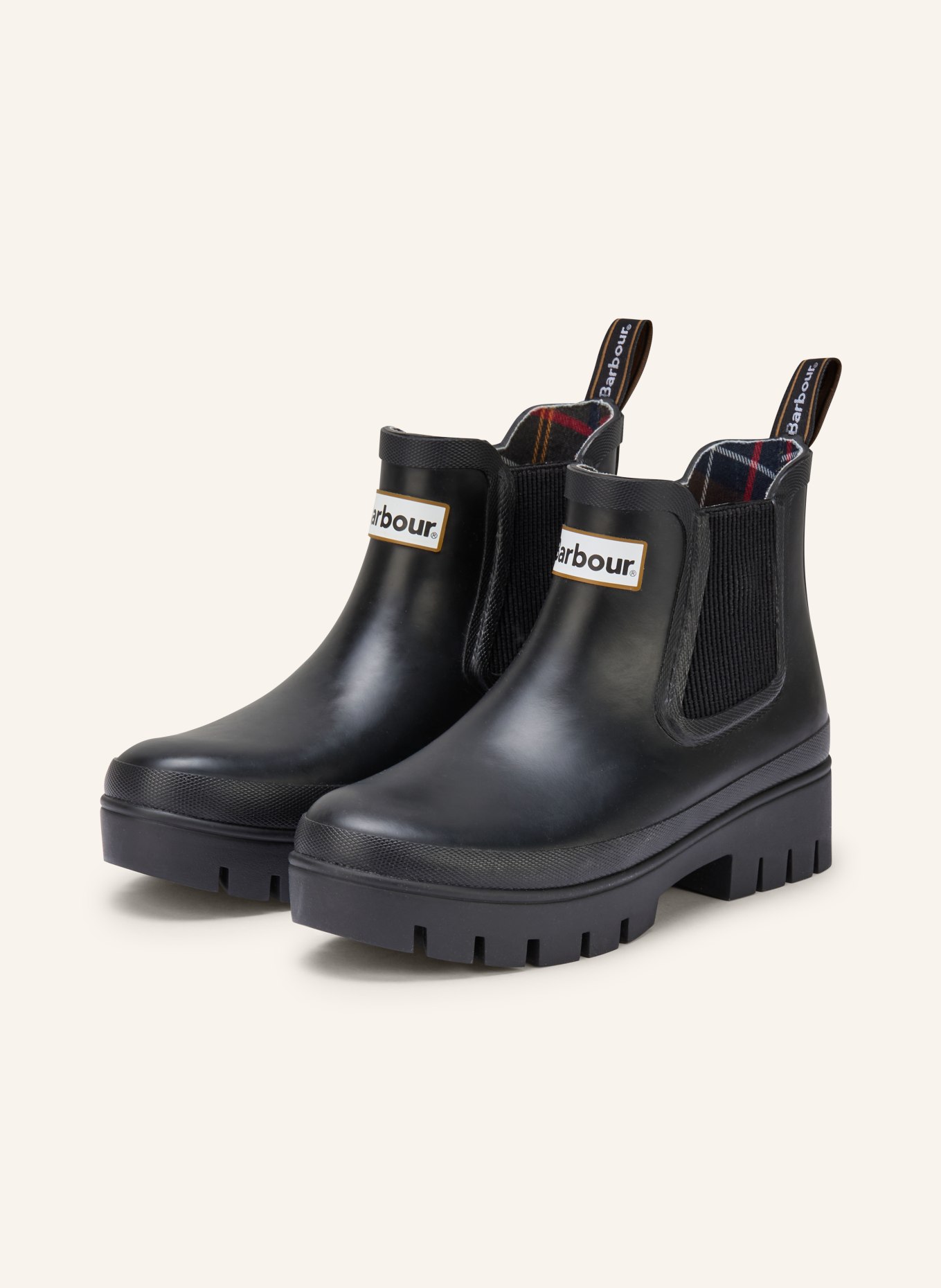 Barbour Gumové holínky HALTON: ČERNÁ