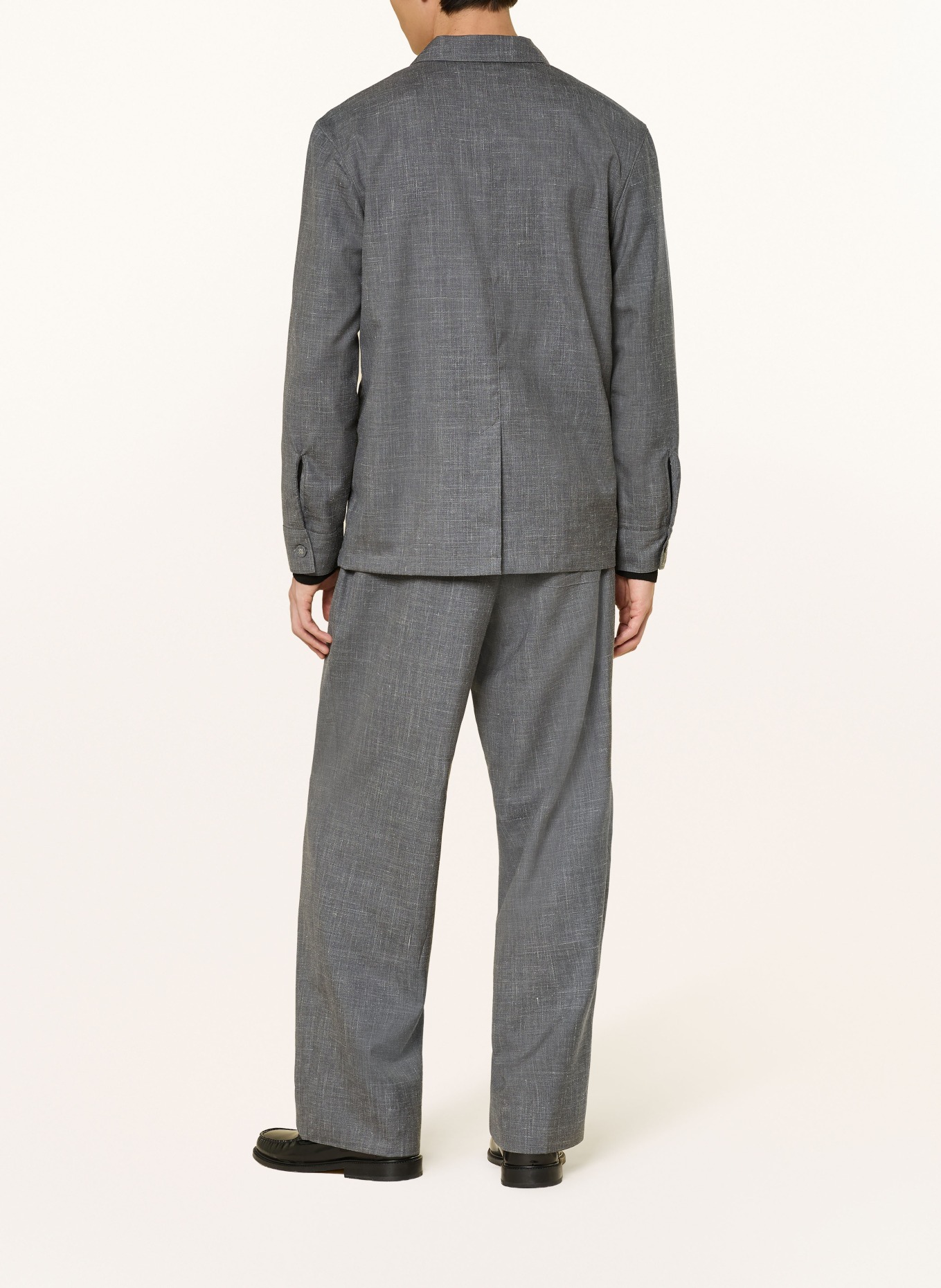 Officine Générale Manšestrové kalhoty Slim Fit: ŠEDÁ