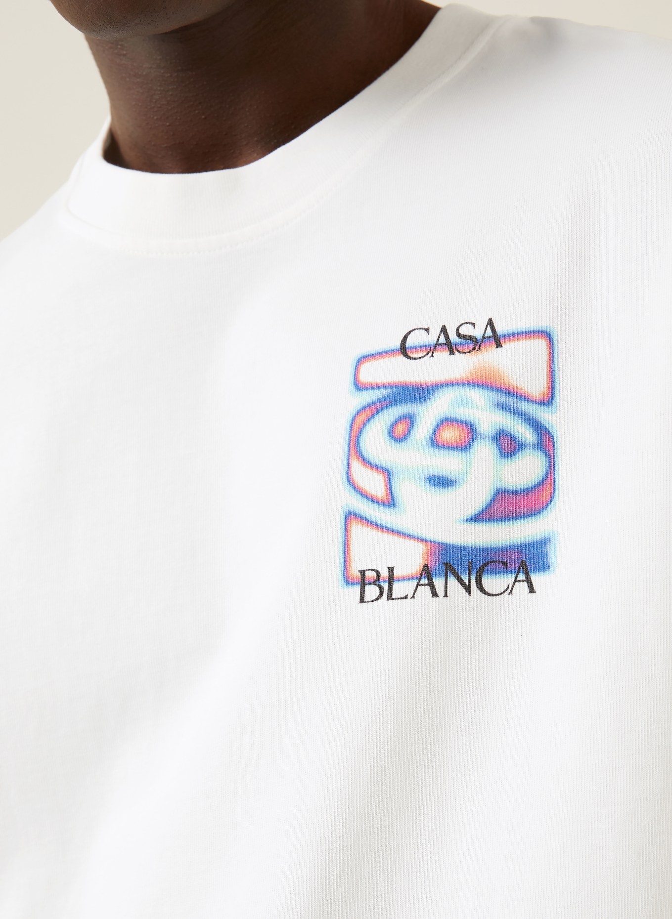 Casablanca T-Shirt HEAT MAP: WEISS / HELLROT / BLAU