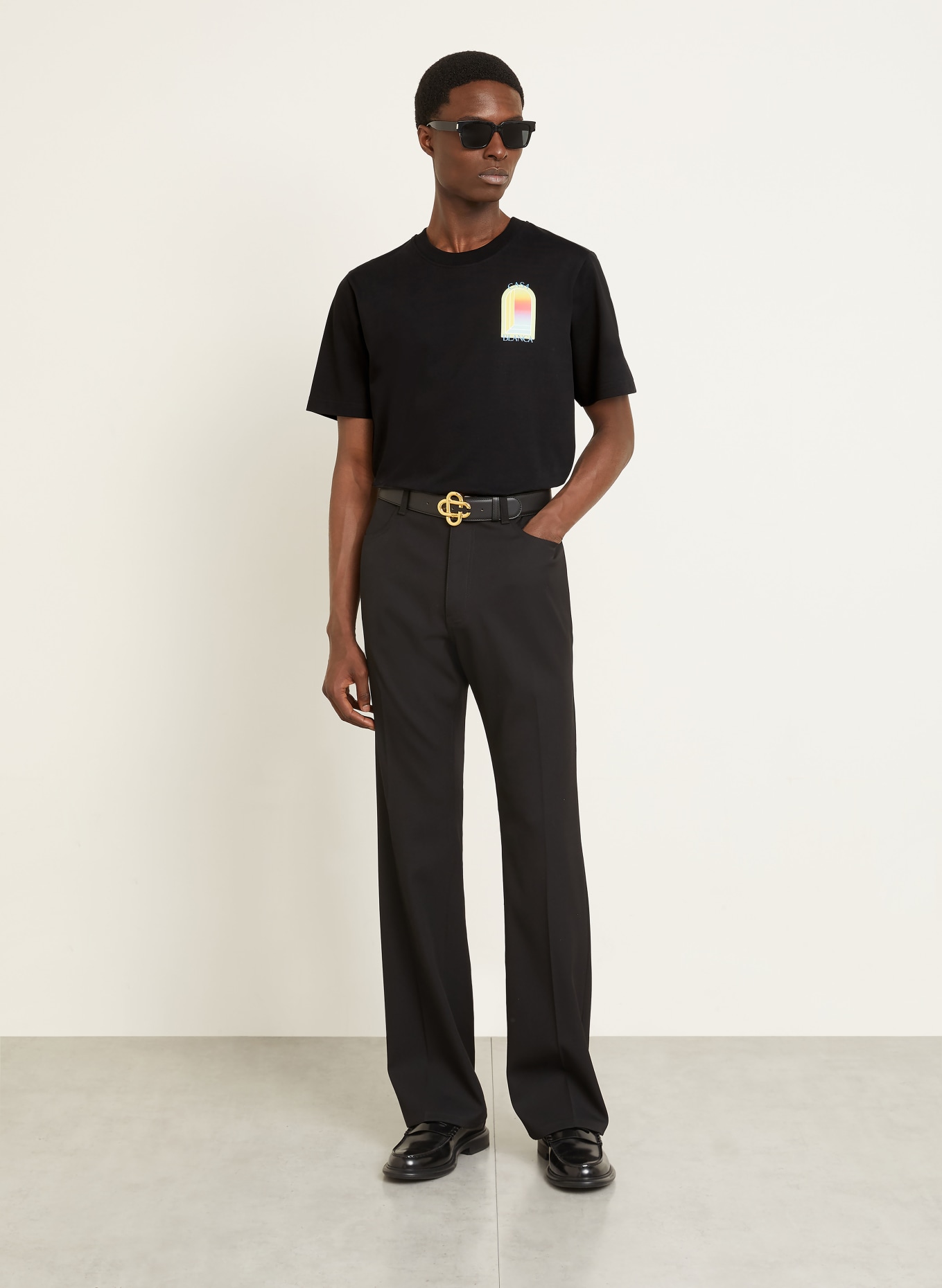 Casablanca T-Shirt: SCHWARZ