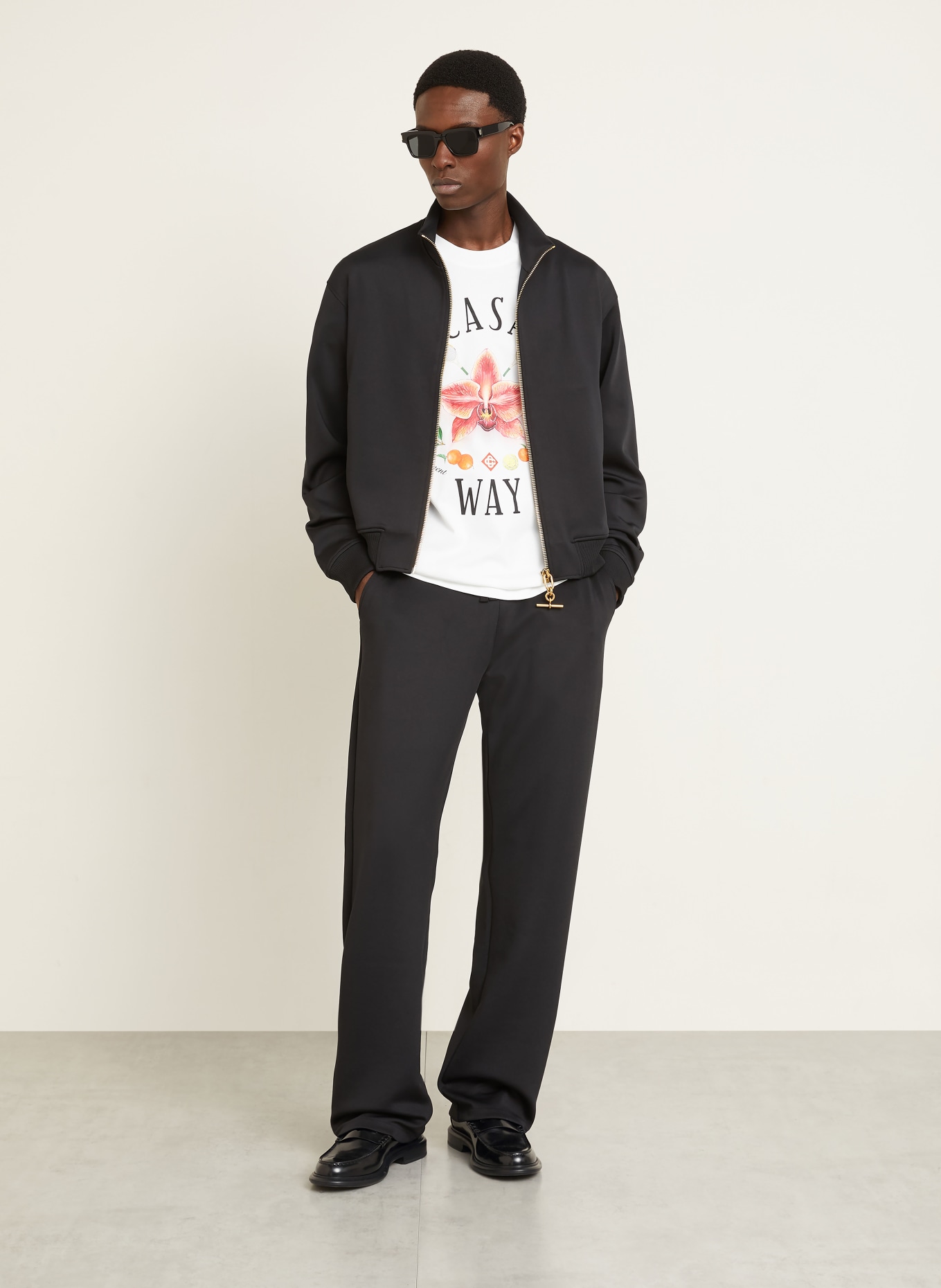 Casablanca CASA WAY ORCHID T-shirt: WHITE / RED / GREEN