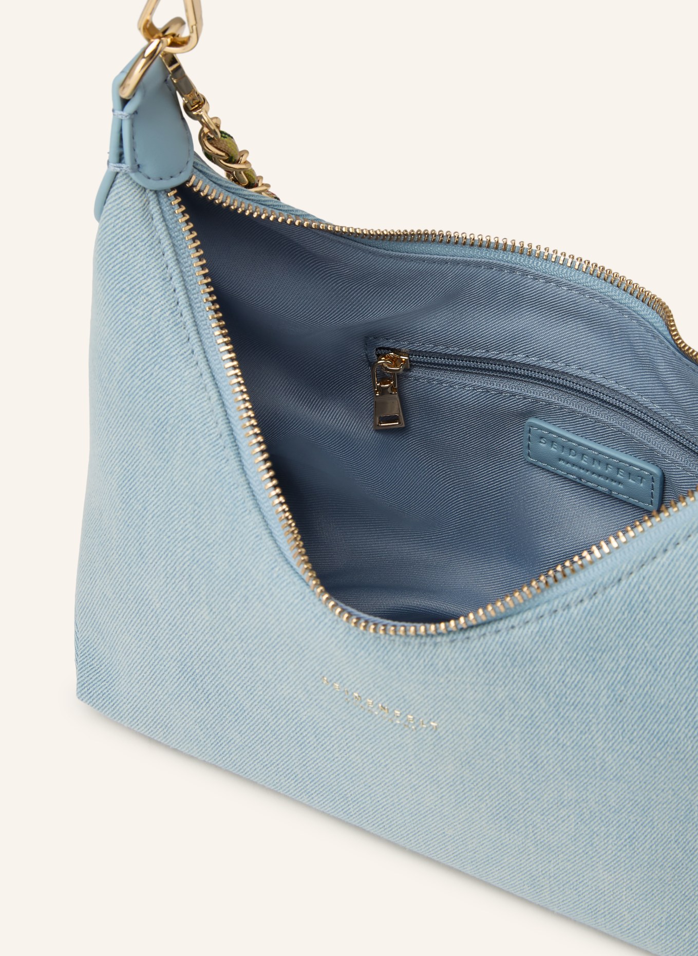 SEIDENFELT Schultertasche HUUVARI: HELLBLAU