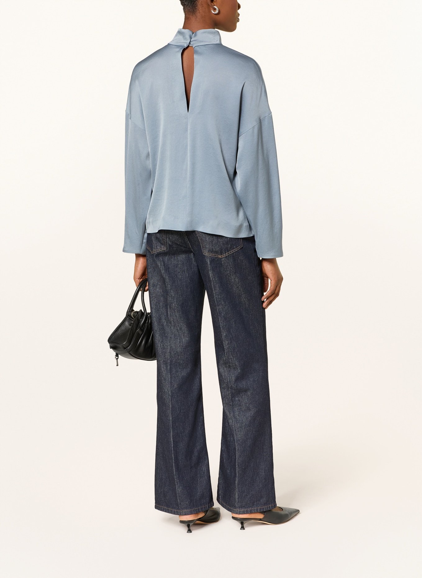 DRYKORN Blusenshirt ALVARA: BLAUGRAU