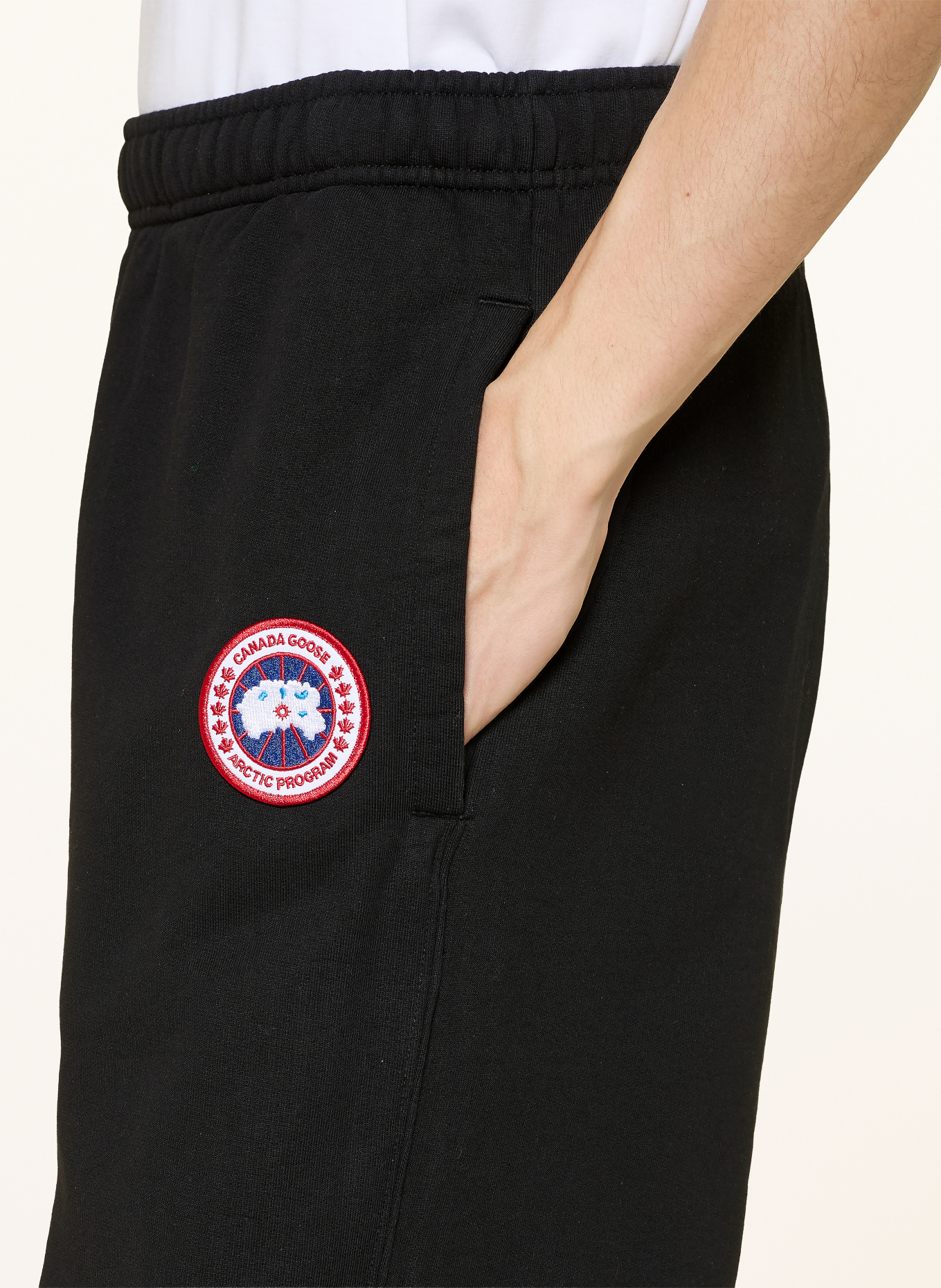 CANADA GOOSE Spodnie dresowe ROVE: CZARNY