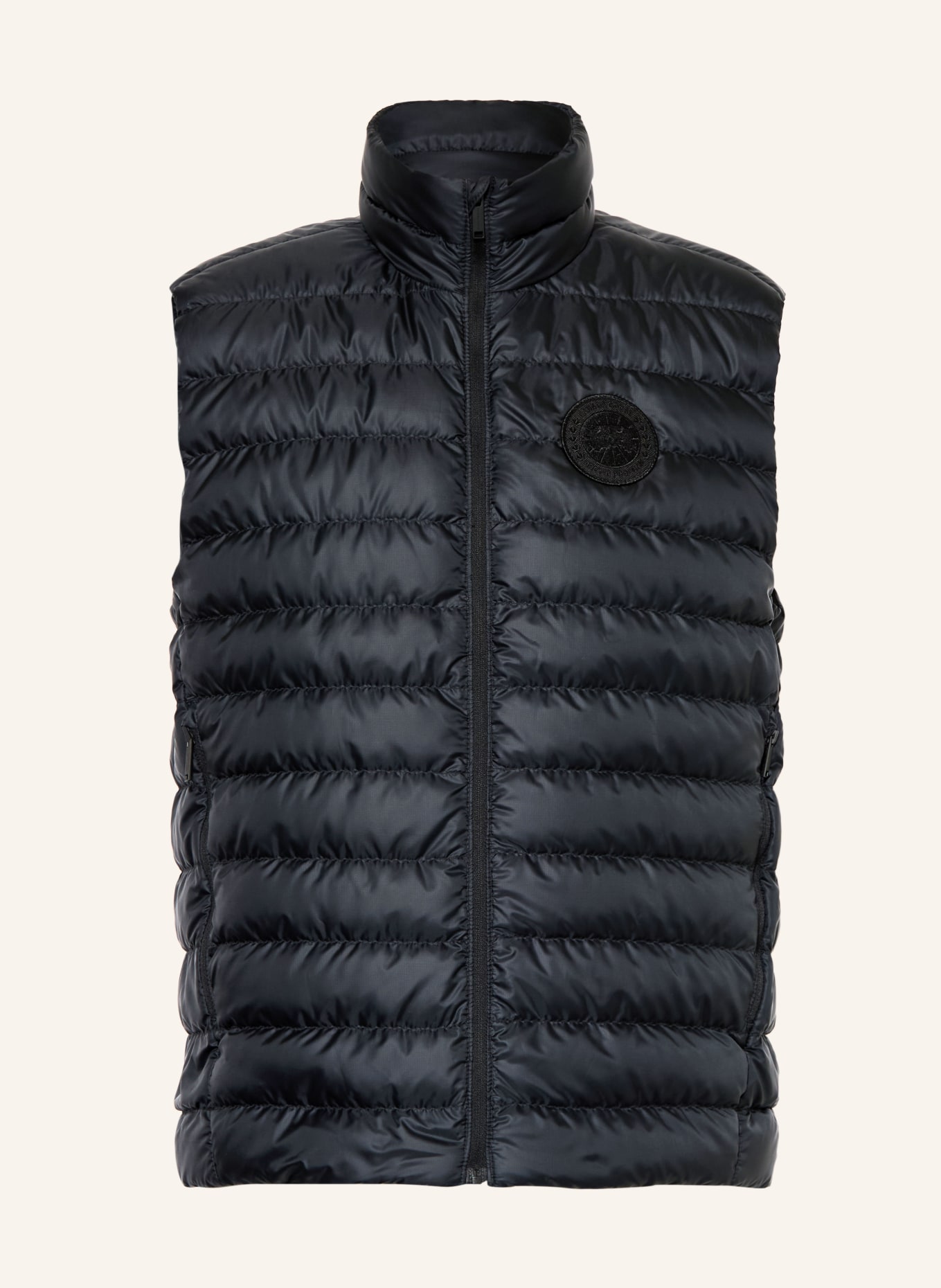 CANADA GOOSE Lehká péřová vesta STRATUS: ČERNÁ