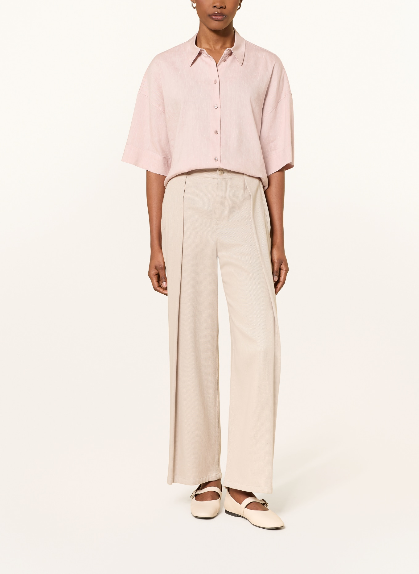 DRYKORN YARIKA shirt blouse with linen: ROSE