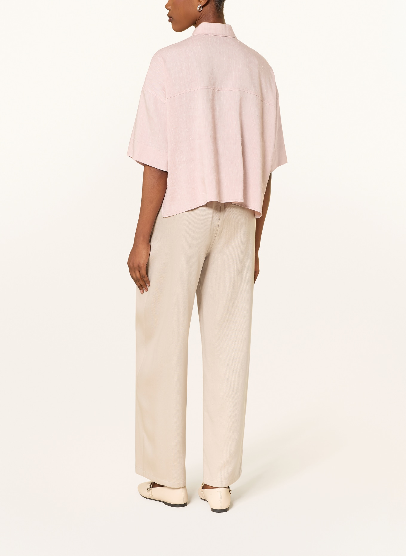 DRYKORN YARIKA shirt blouse with linen: ROSE