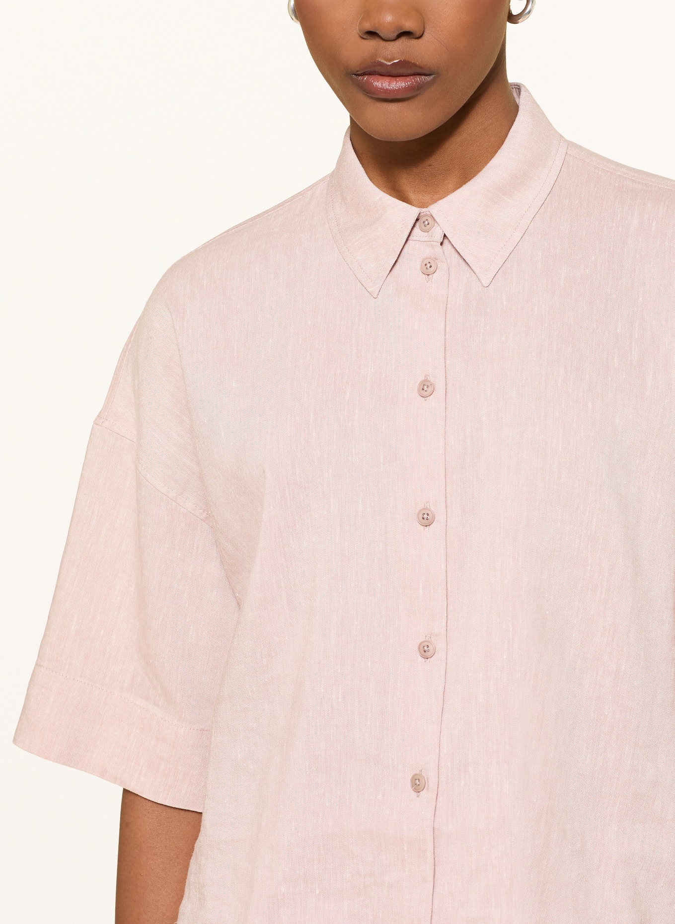 DRYKORN YARIKA shirt blouse with linen: ROSE