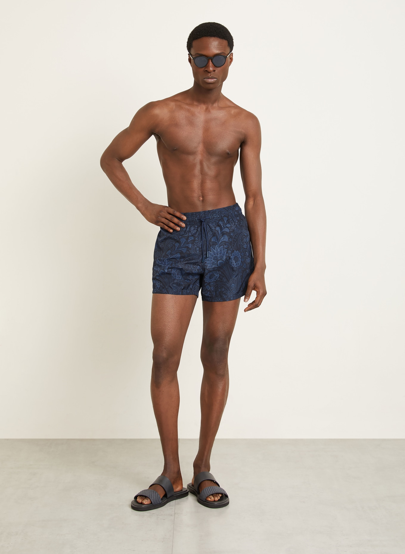 ETRO short de bain: BLEU FONCÉ / BLEU