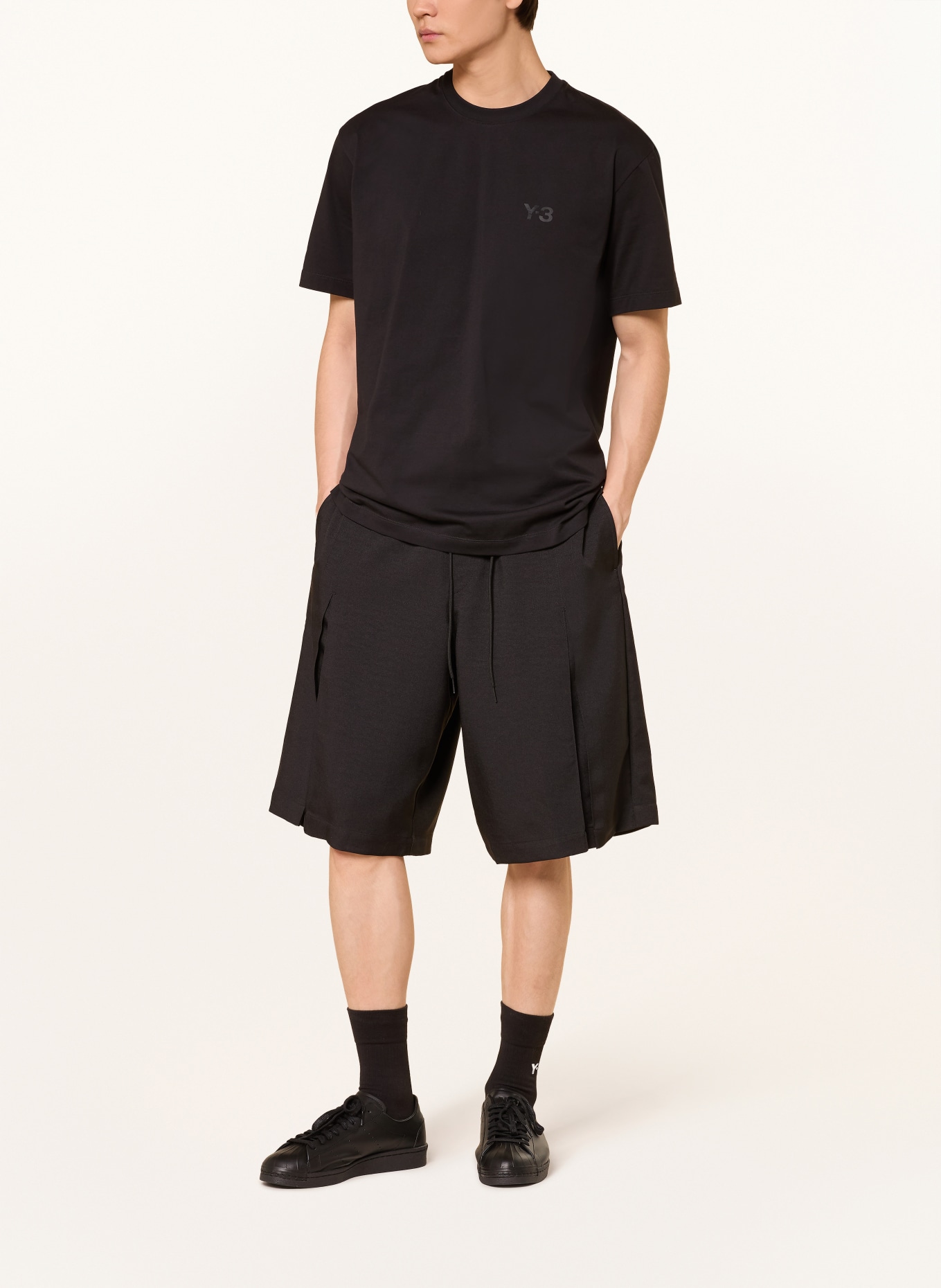 Y-3 koszulka: CZARNY