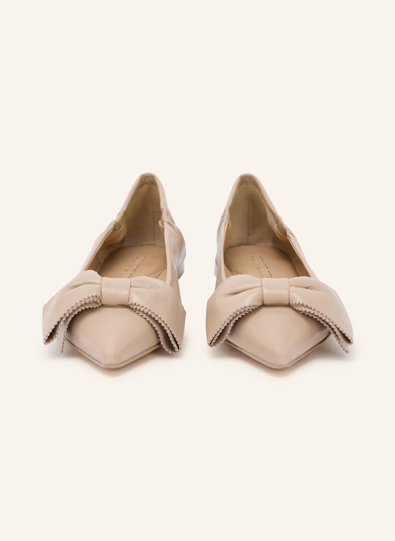 POMME D'OR Baleriny INGRID: SZAROBRĄZOWY