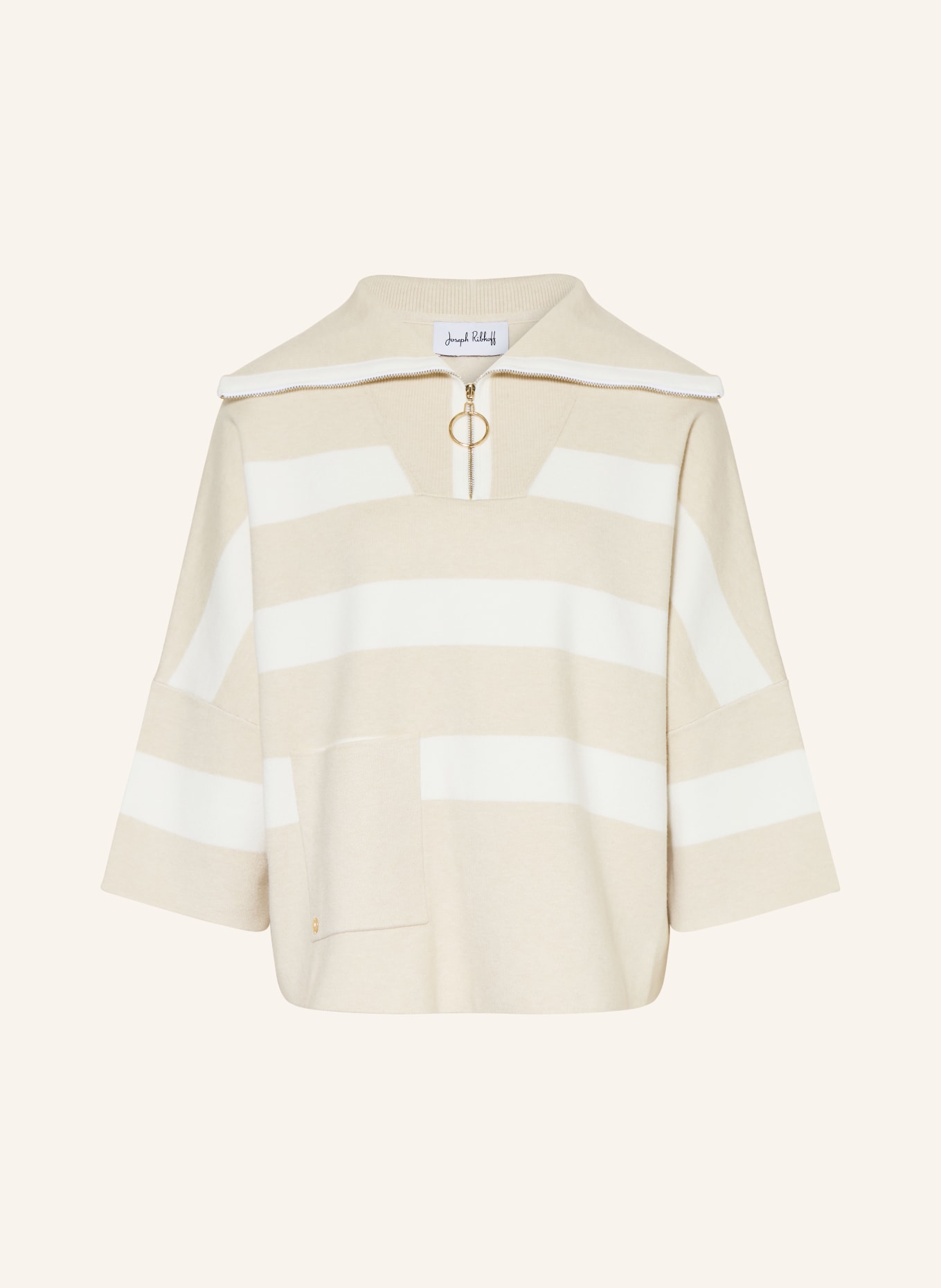 Joseph Ribkoff Troyer mit 3/4-Arm: WEISS / BEIGE
