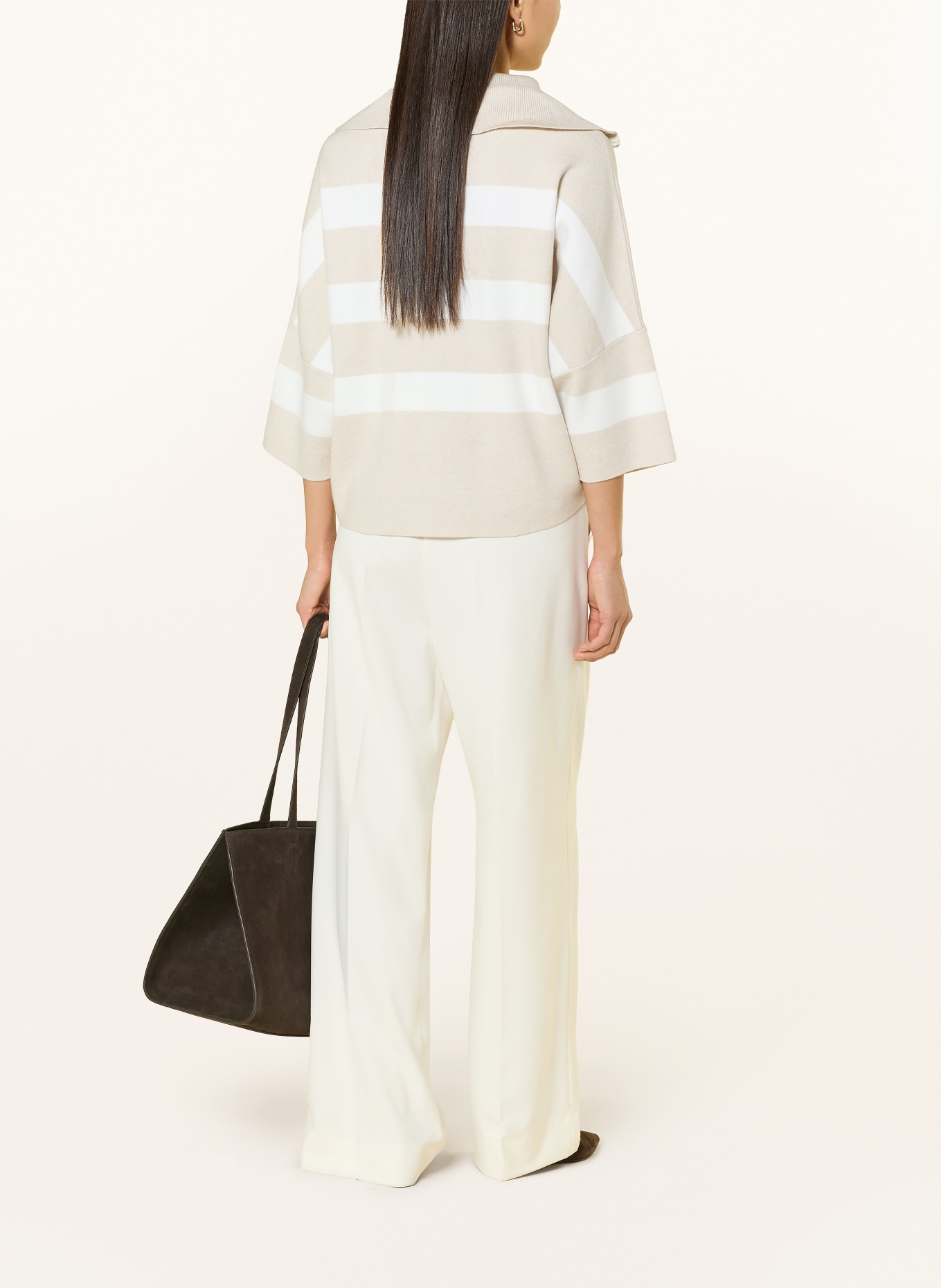 Joseph Ribkoff Troyer mit 3/4-Arm: WEISS / BEIGE