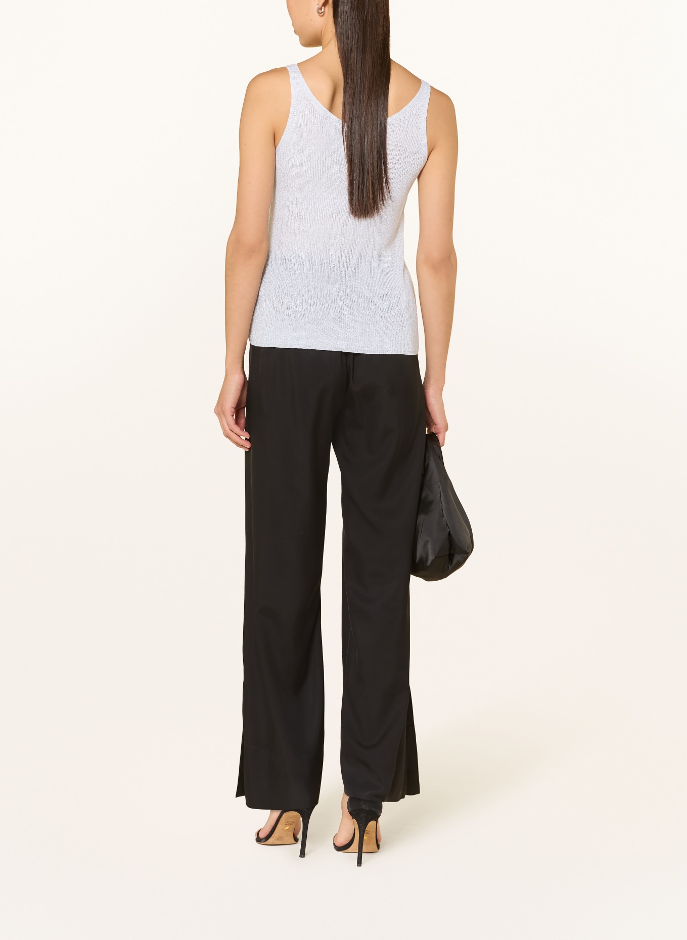 Joseph Ribkoff Úpletový top s ozdobnými kamínky: KRÉMOVÁ