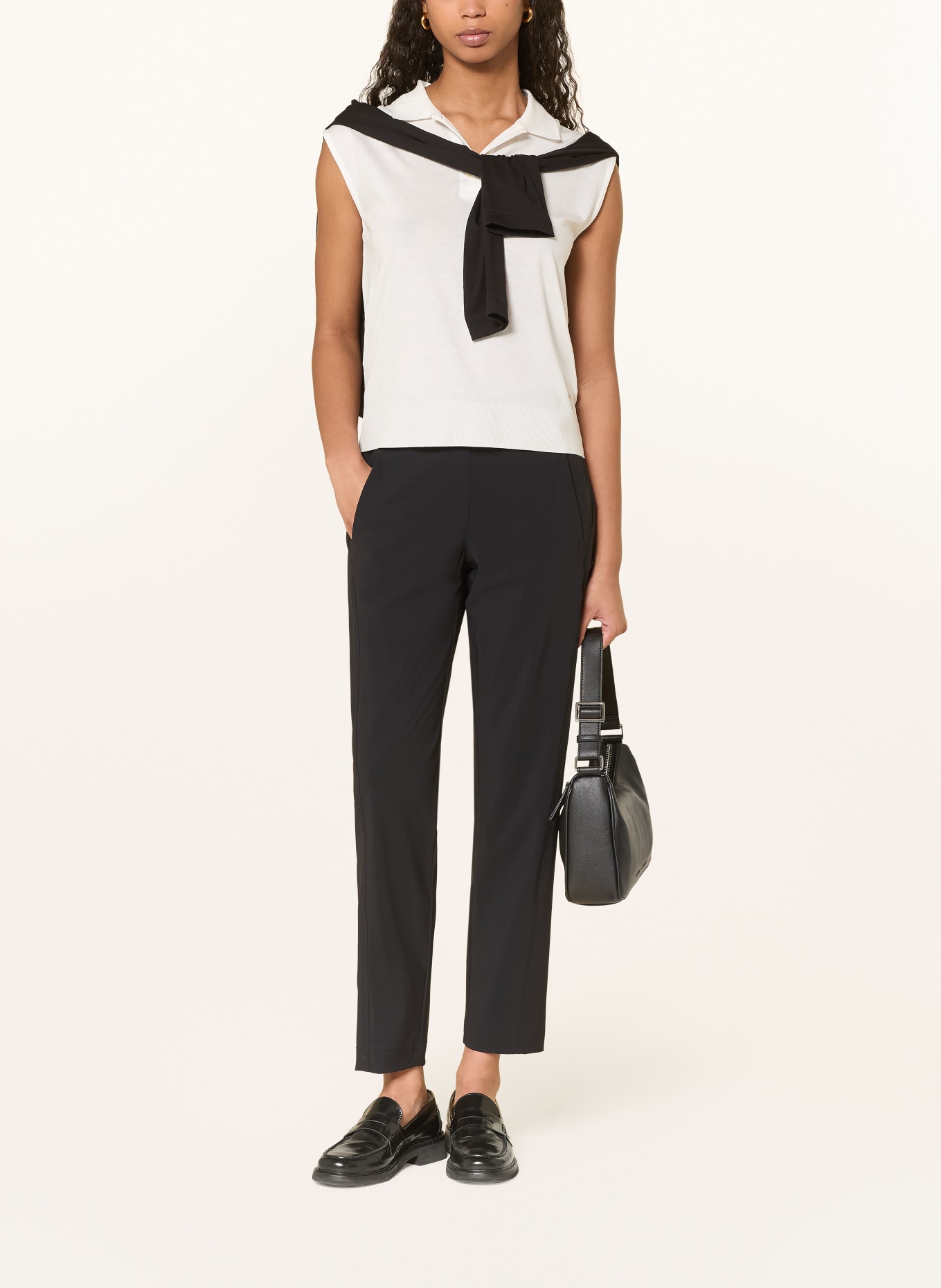 RAFFAELLO ROSSI CLIA jogging-style pants: BLACK