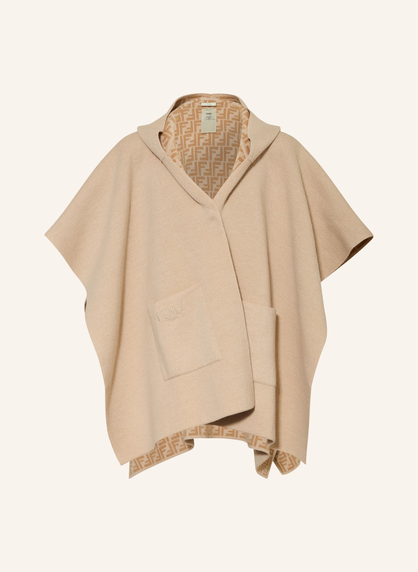 FENDI Cape: CAMEL / HELLBRAUN