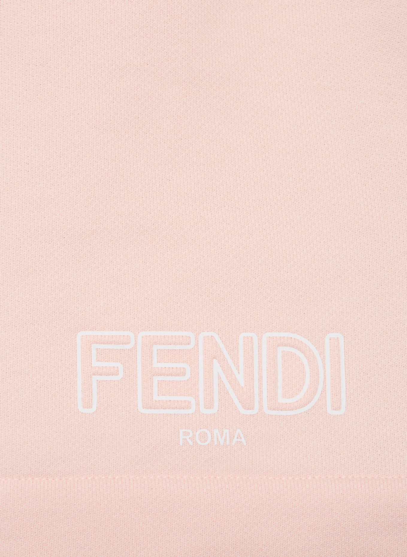 FENDI szorty dresowe: JASNORÓŻOWY / BIAŁY