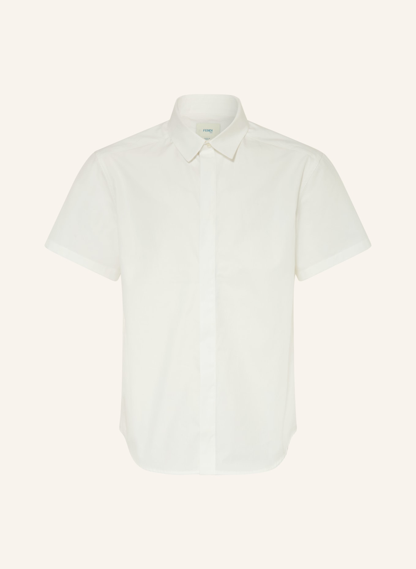 FENDI Kurzarm-Hemd: WEISS