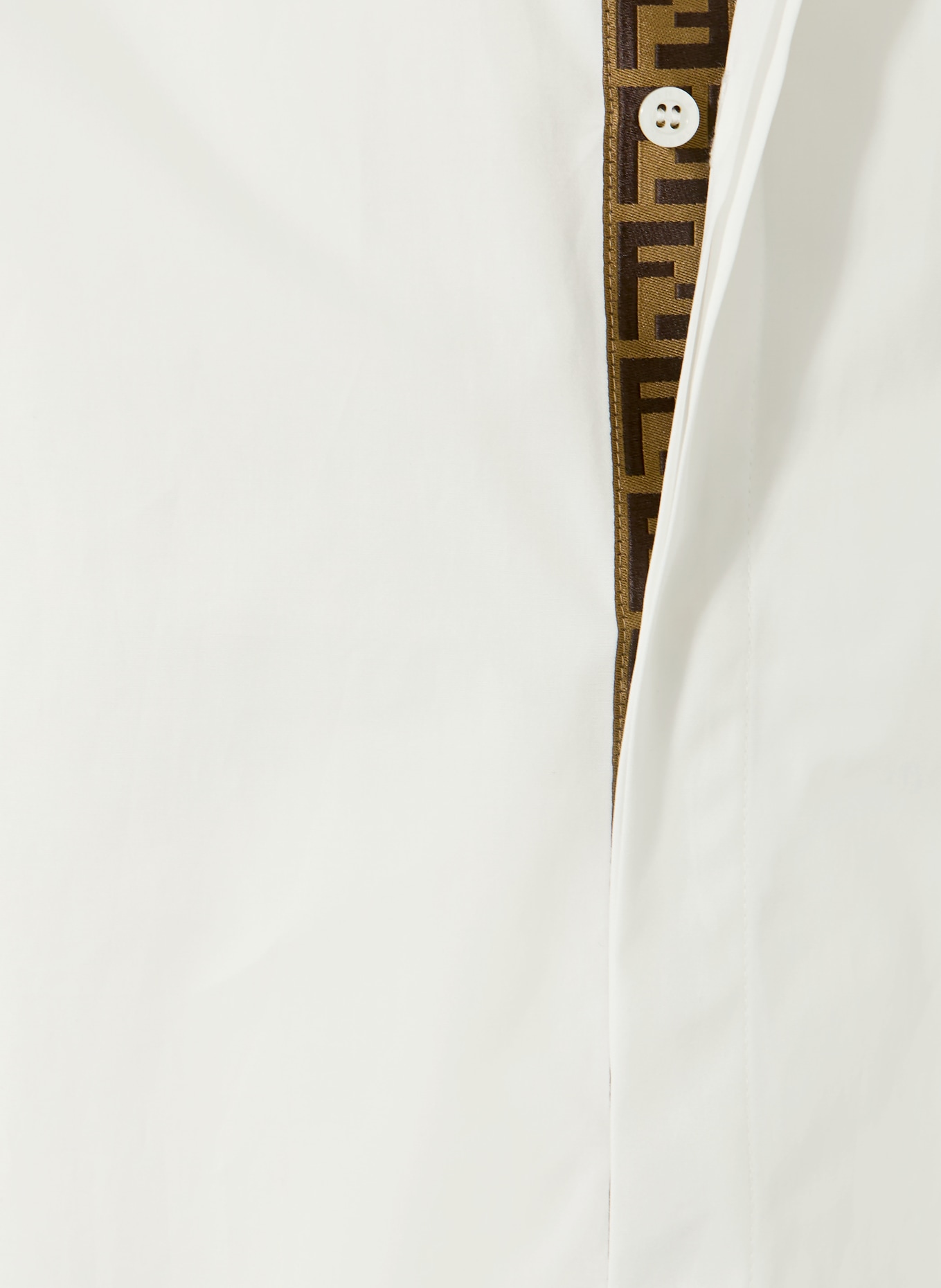 FENDI Kurzarm-Hemd: WEISS
