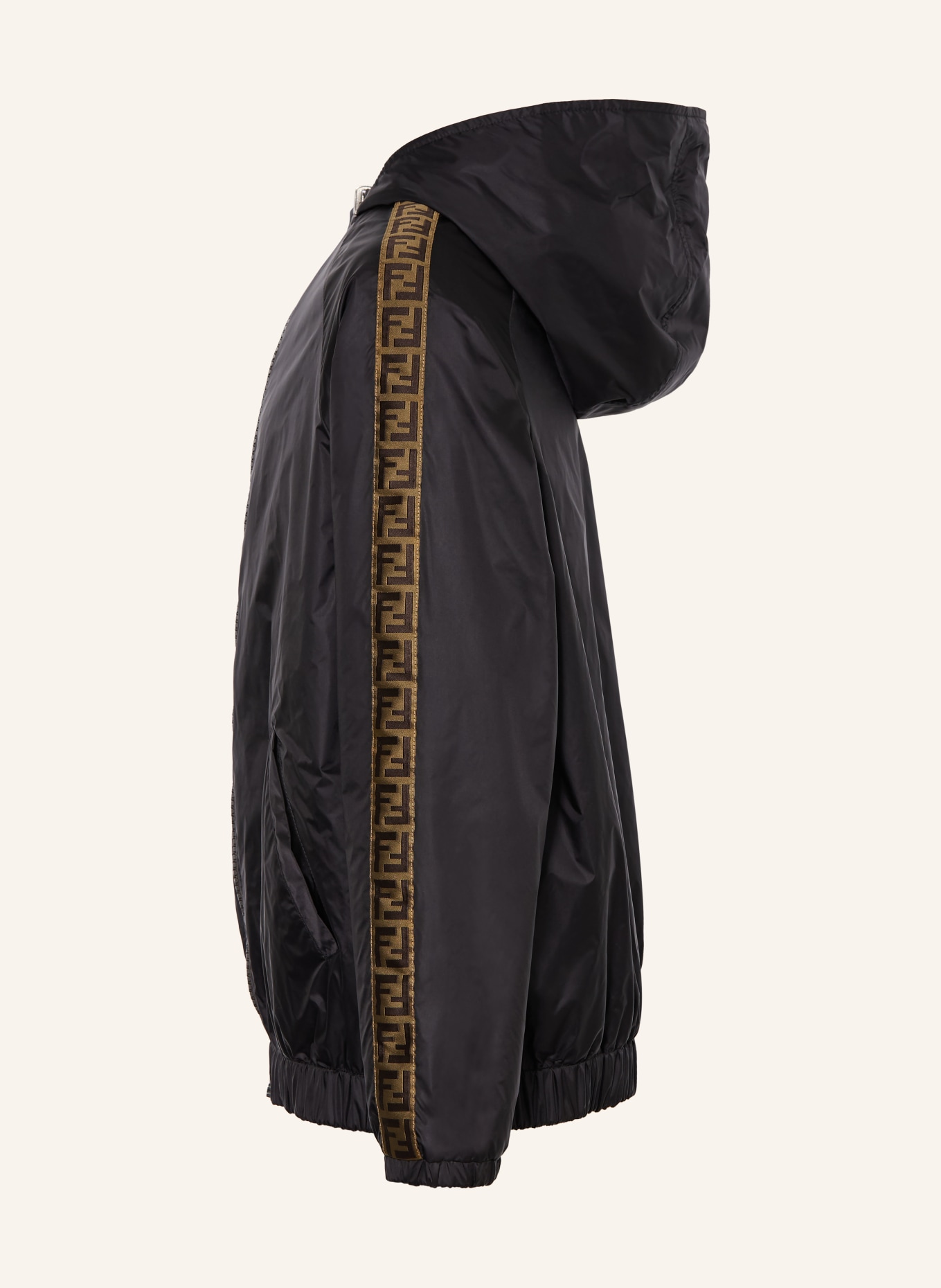 FENDI Jacke zum Wenden: SCHWARZ / BRAUN